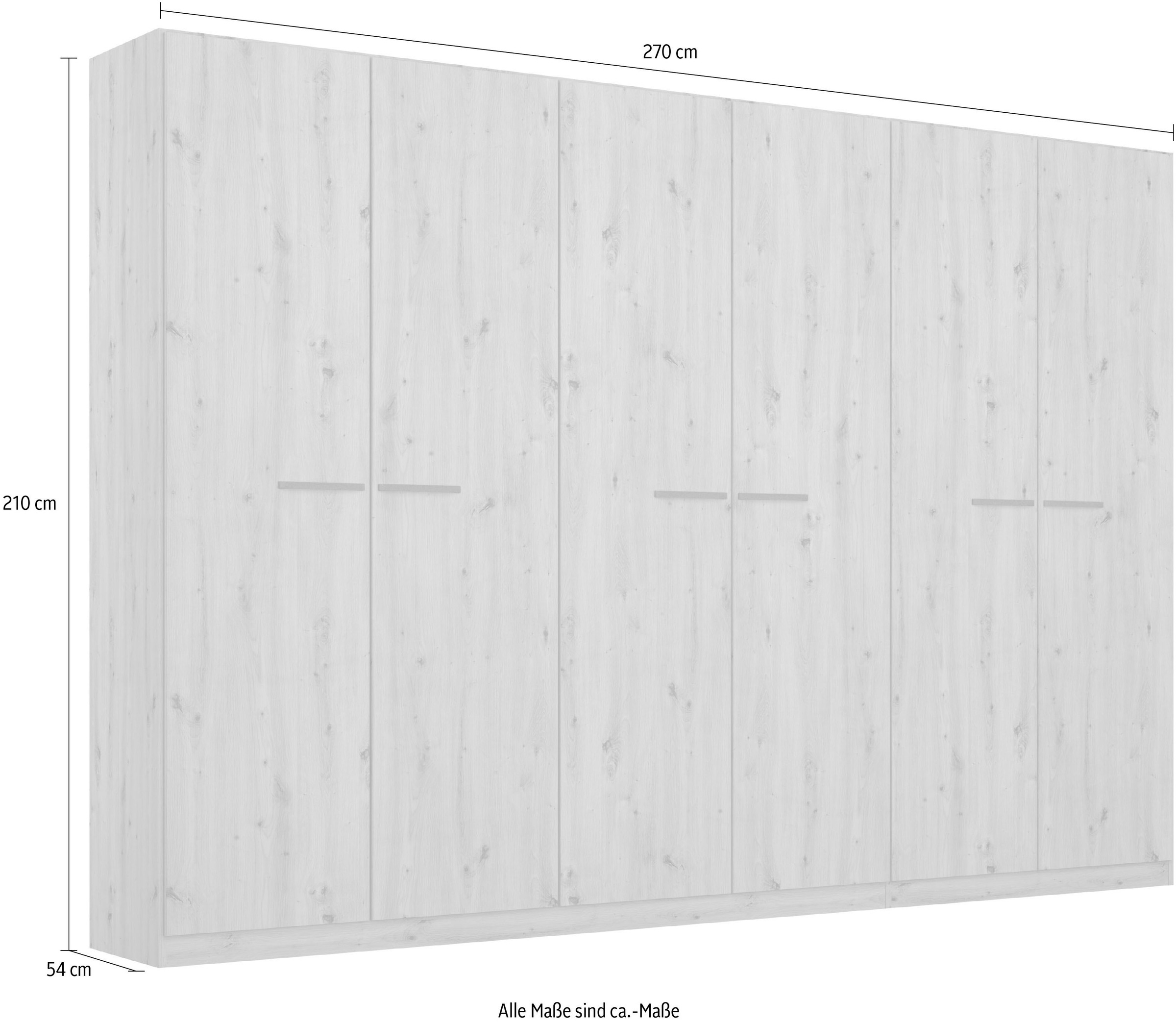 rauch Drehtürenschrank »Kleiderschrank Schrank Garderobe TOPSELLER OTELI inkl. Inneneinteilung«, (erhältlich in Breiten 91-360 cm, ab Breite 136cm inkl. Innenschubladen), mit zusätzlichen Einlegeböden, optional mit Spiegel MADE IN GERMANY