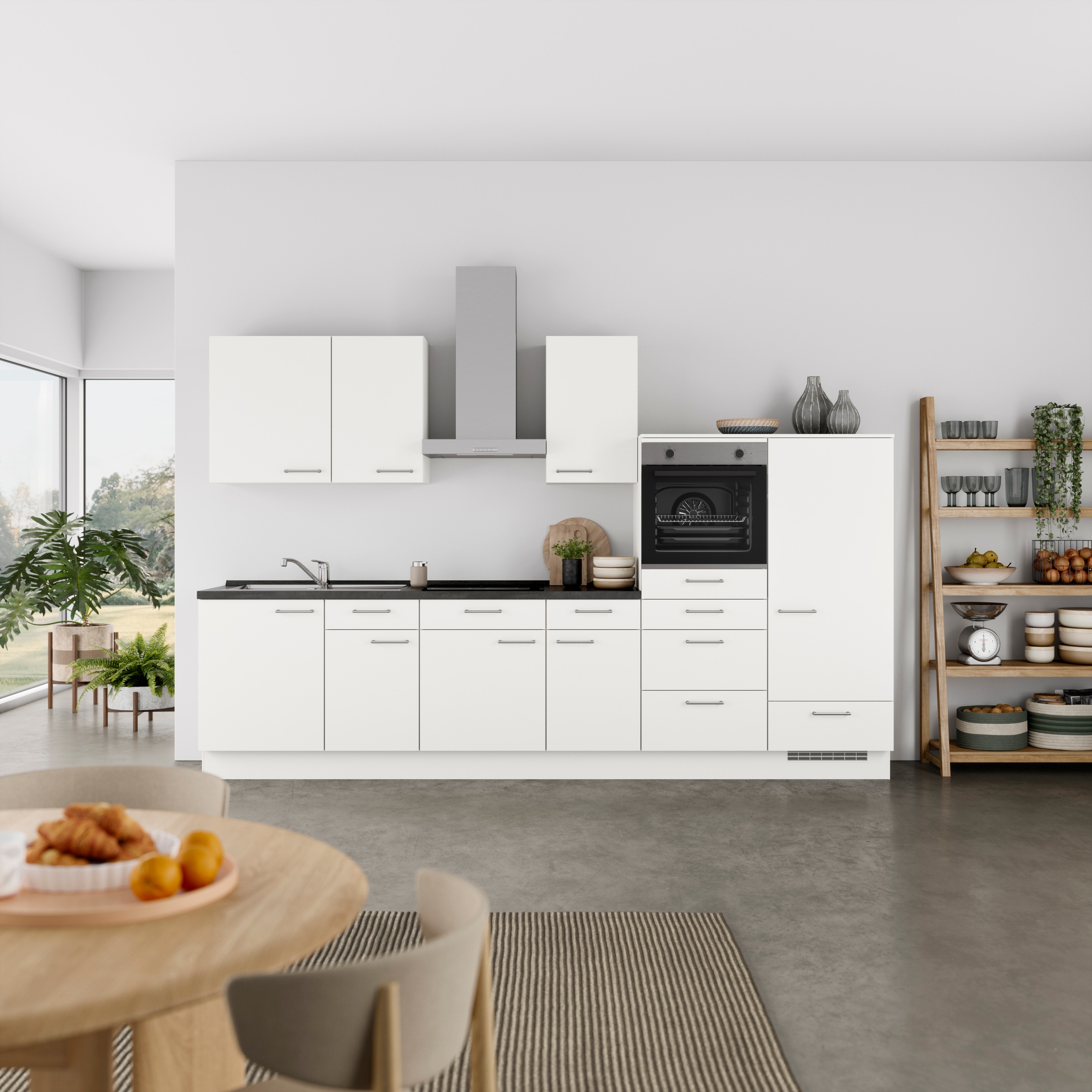 nobilia Küchenzeile ""Laser I", Ausrichtung wählbar, Breite 330 cm" vormont günstig online kaufen