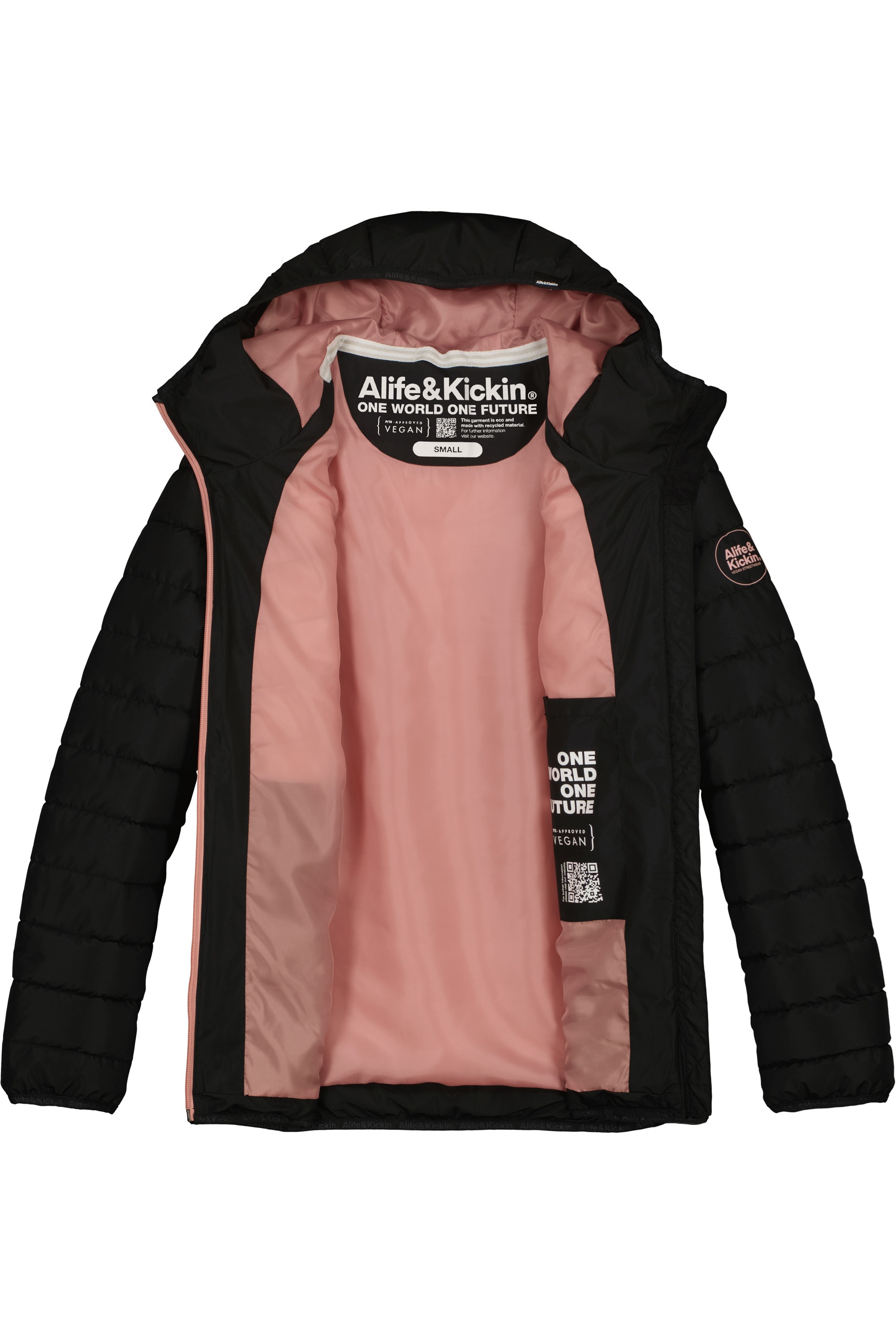 Alife & Kickin Winterjacke »Damen RabeaAK A«, Moderne Steppjacke mit gefütterter Kapuze in schmaler Passform