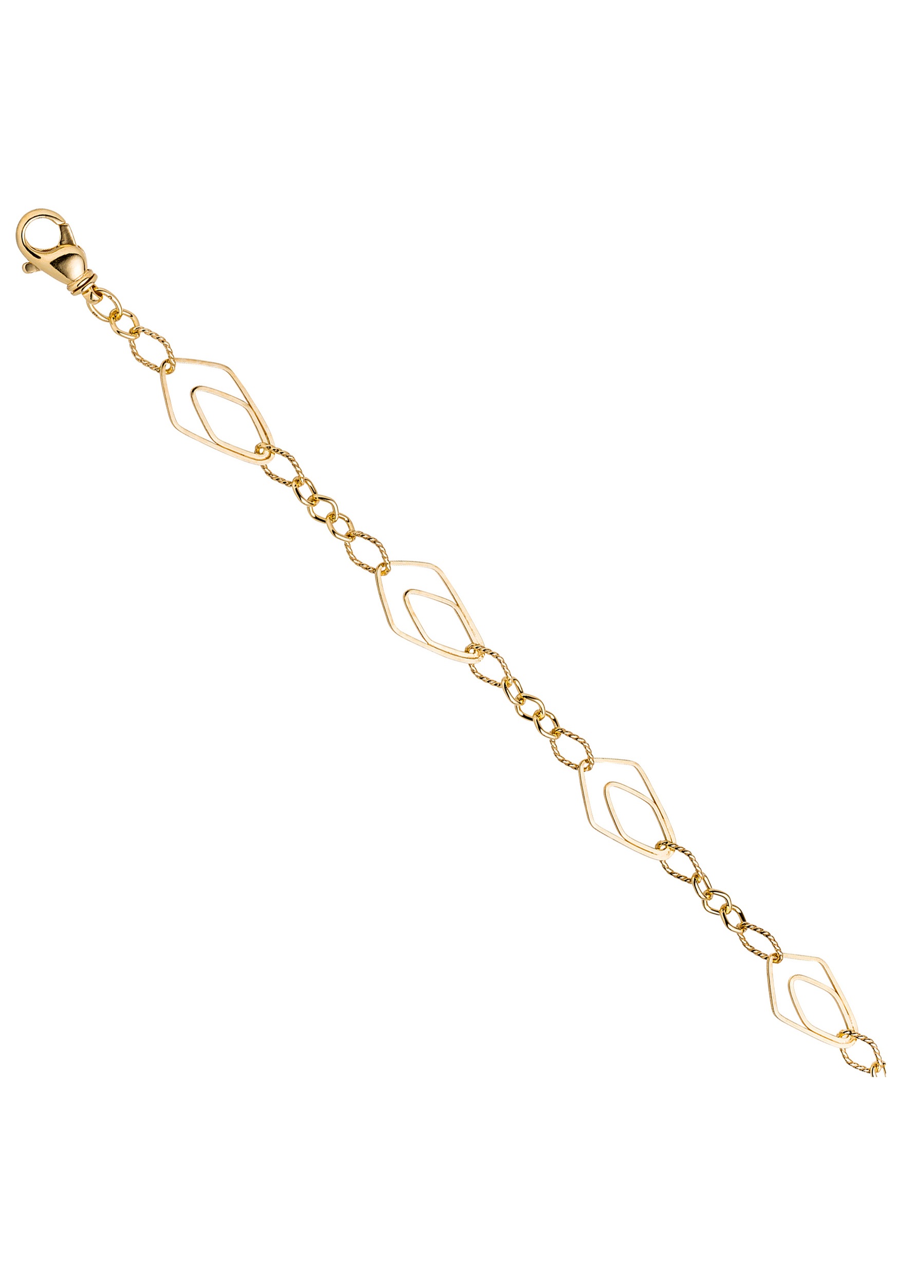 JOBO Statementkette »Lange Kette Statement« 925 Silber vergoldet 80 cm