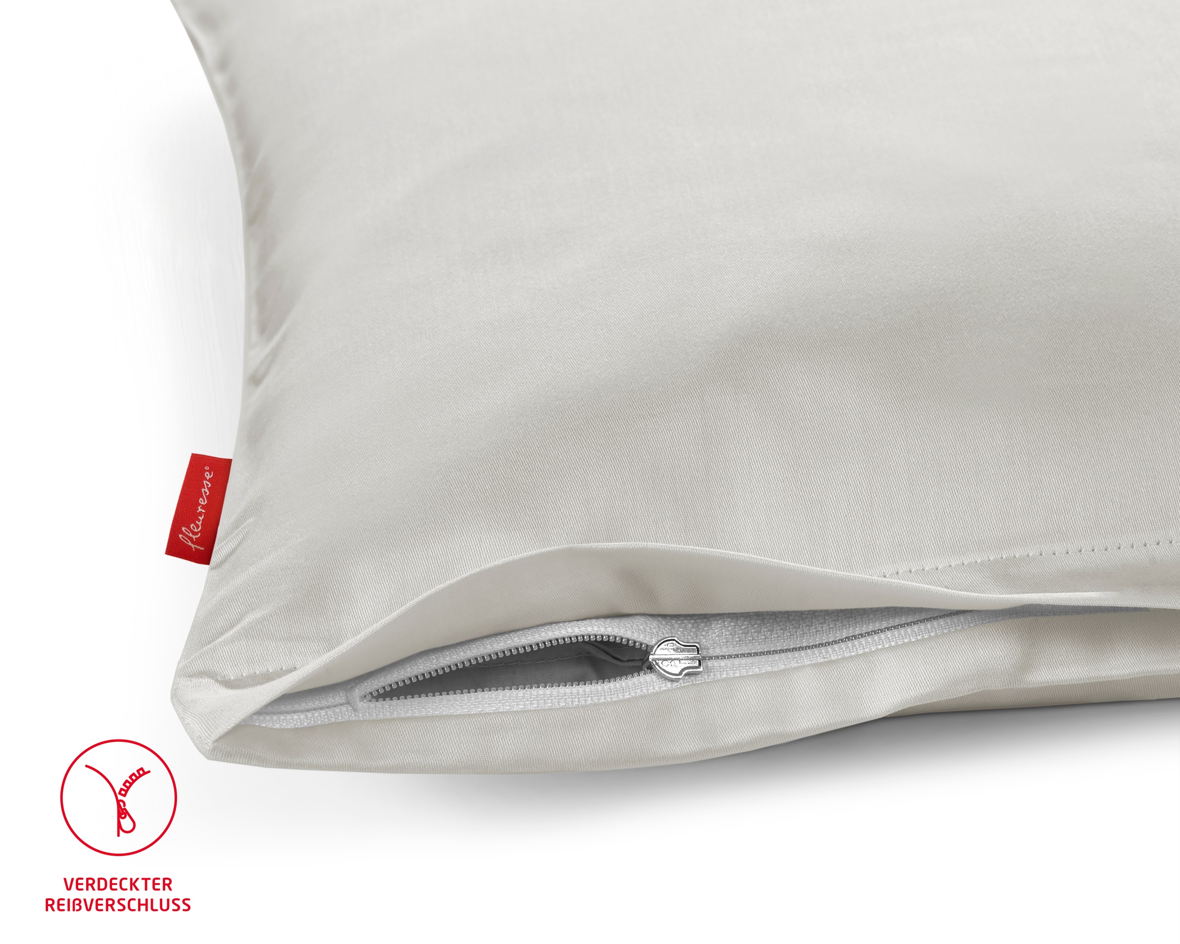 Thumbnail - fleuresse Bettwäsche "Colours in 135x200, 155x220 oder 200x200 cm" 3 Stk. Bettwäsche aus 100% Baumwolle, uni, mit Reißve...