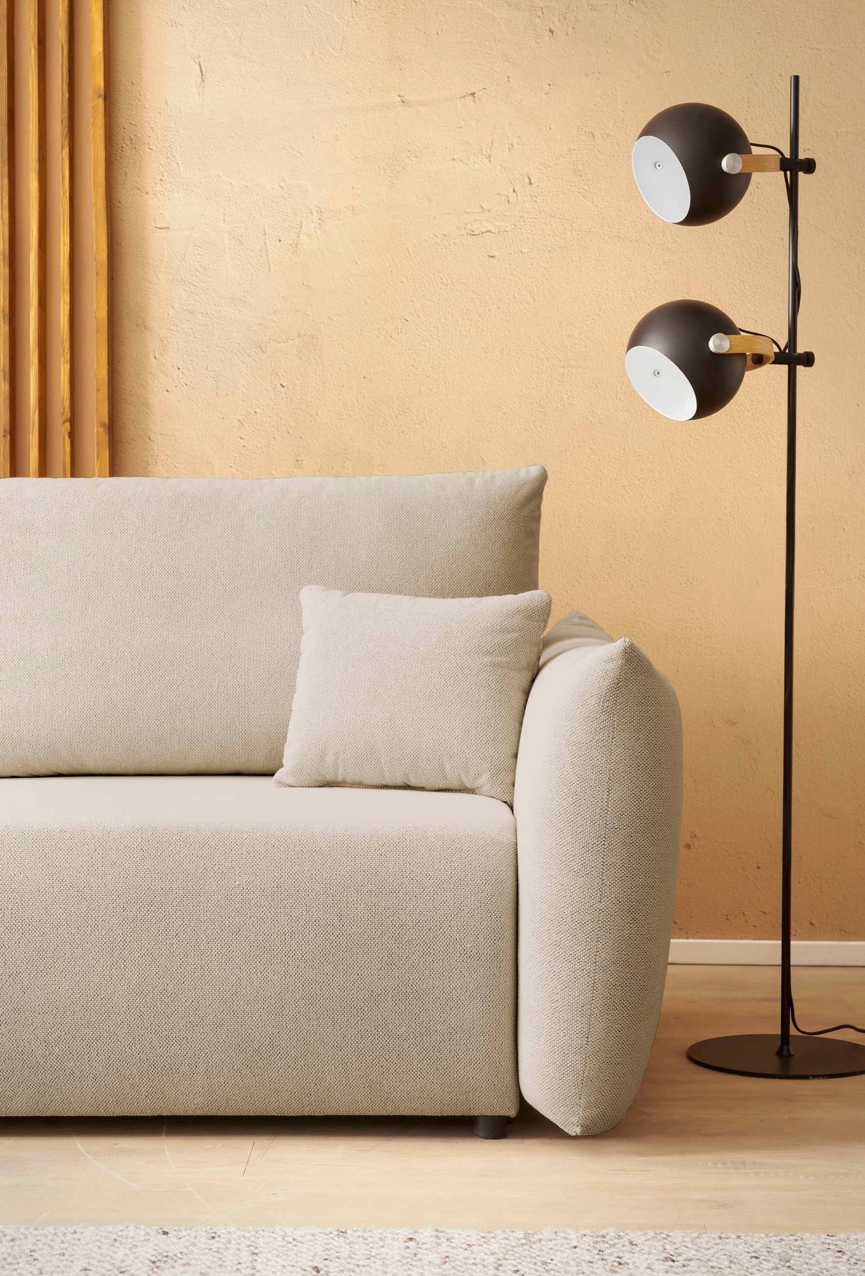 Home affaire 3-Sitzer »MAVAS Schlafsofa mit Bettkasten« ca.240/108cm (Liegefläche 212/145 cm), Cord, Chenille, Struktur