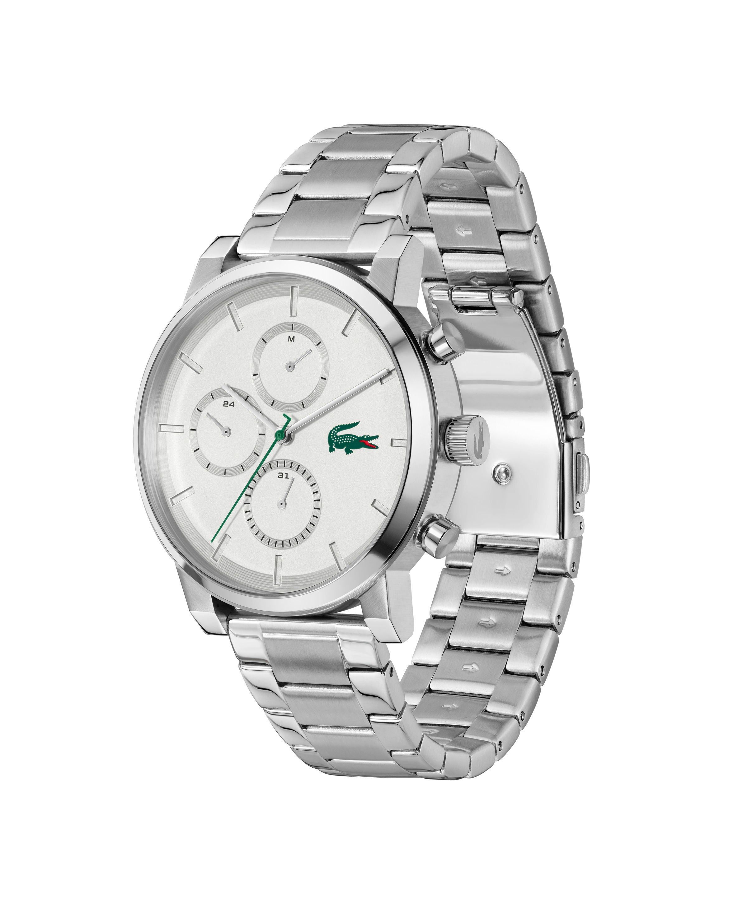 Lacoste Multifunktionsuhr »REPLAY« Quarzuhr, Armbanduhr, Herrenuhr, Edelstahlarmband, analog