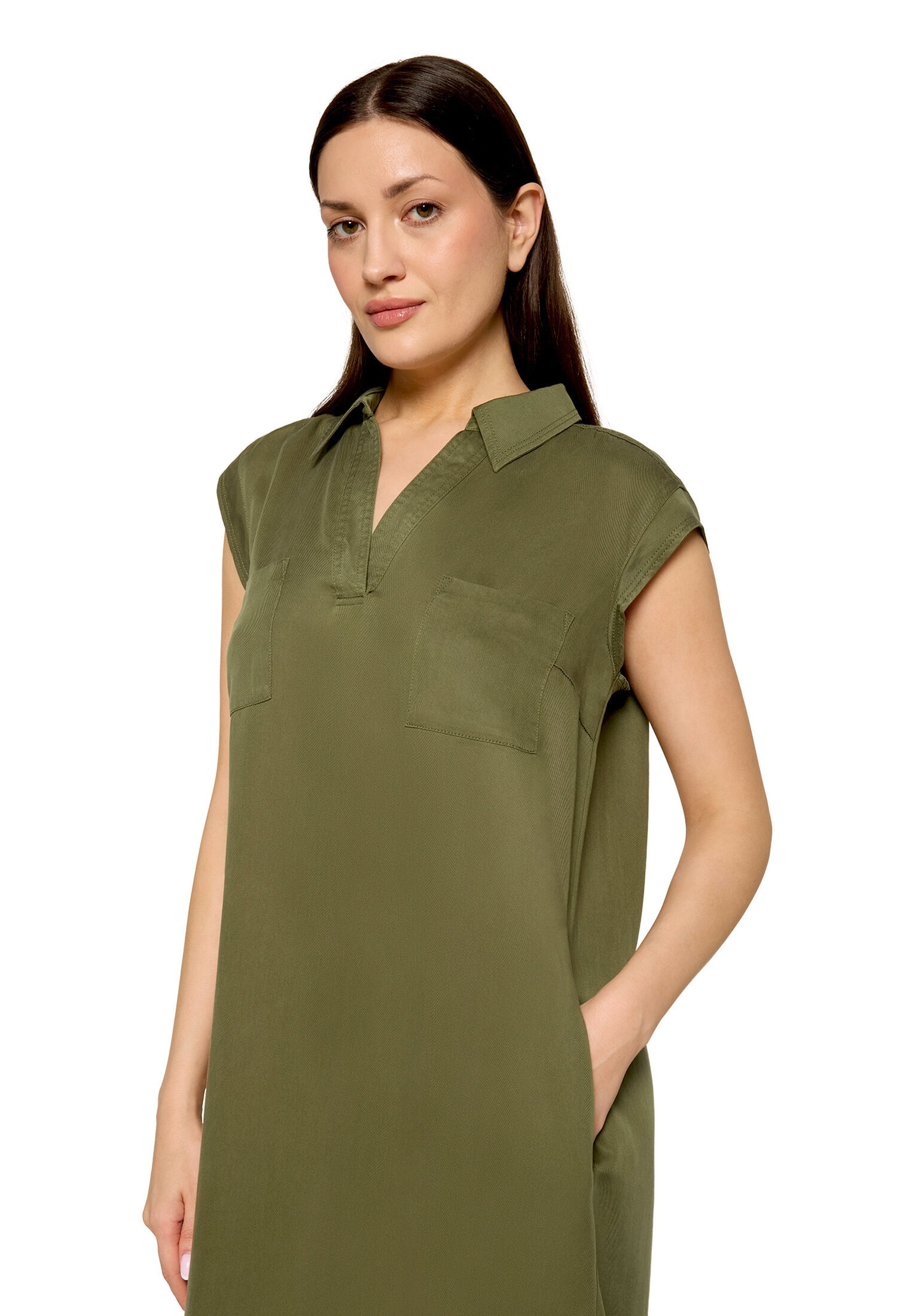 Cartoon Druckkleid »Damen mit Kragen« Ohne Tasche