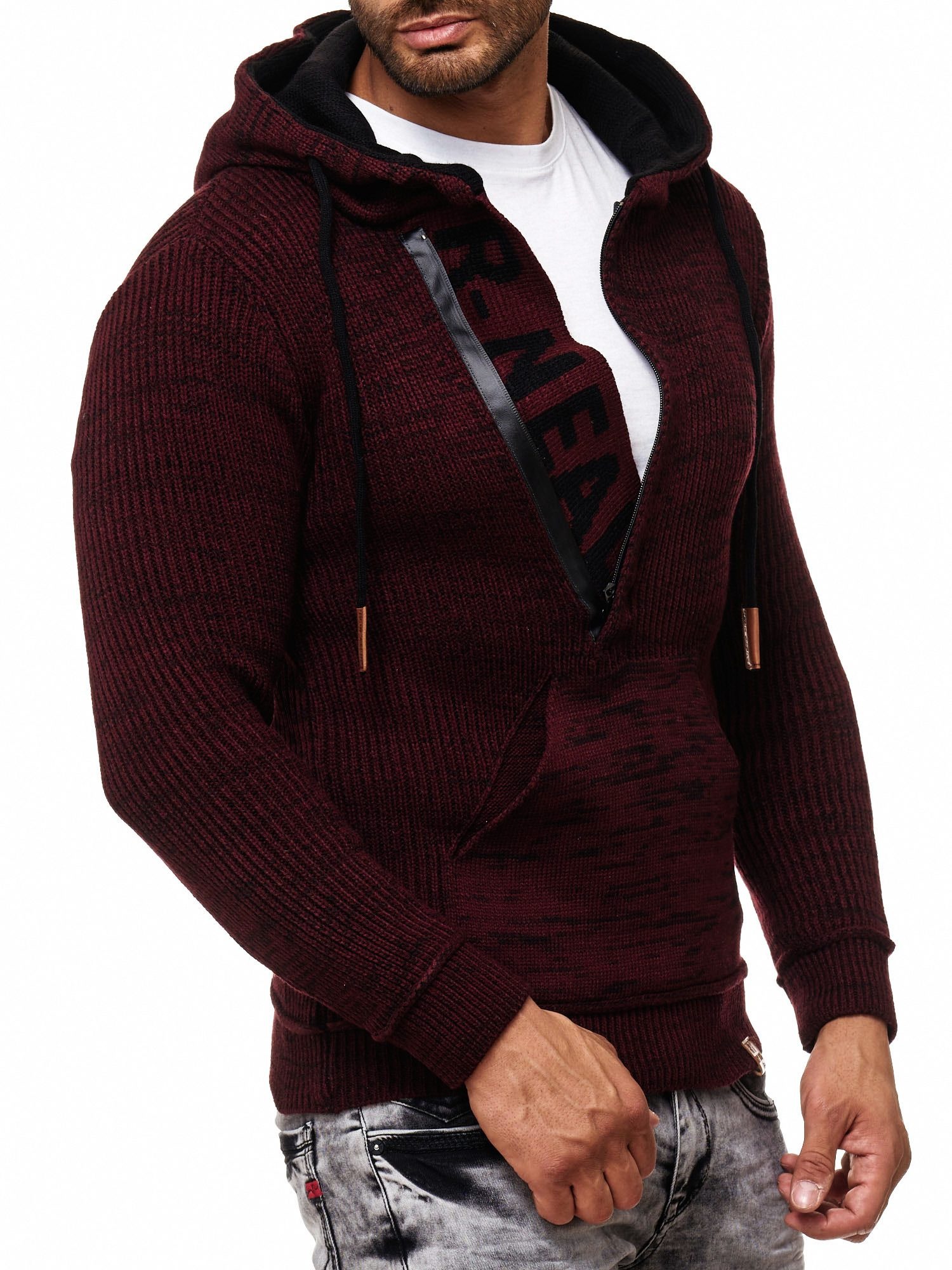 Rusty Neal Kapuzensweatshirt, mit stylischem Ausschnitt