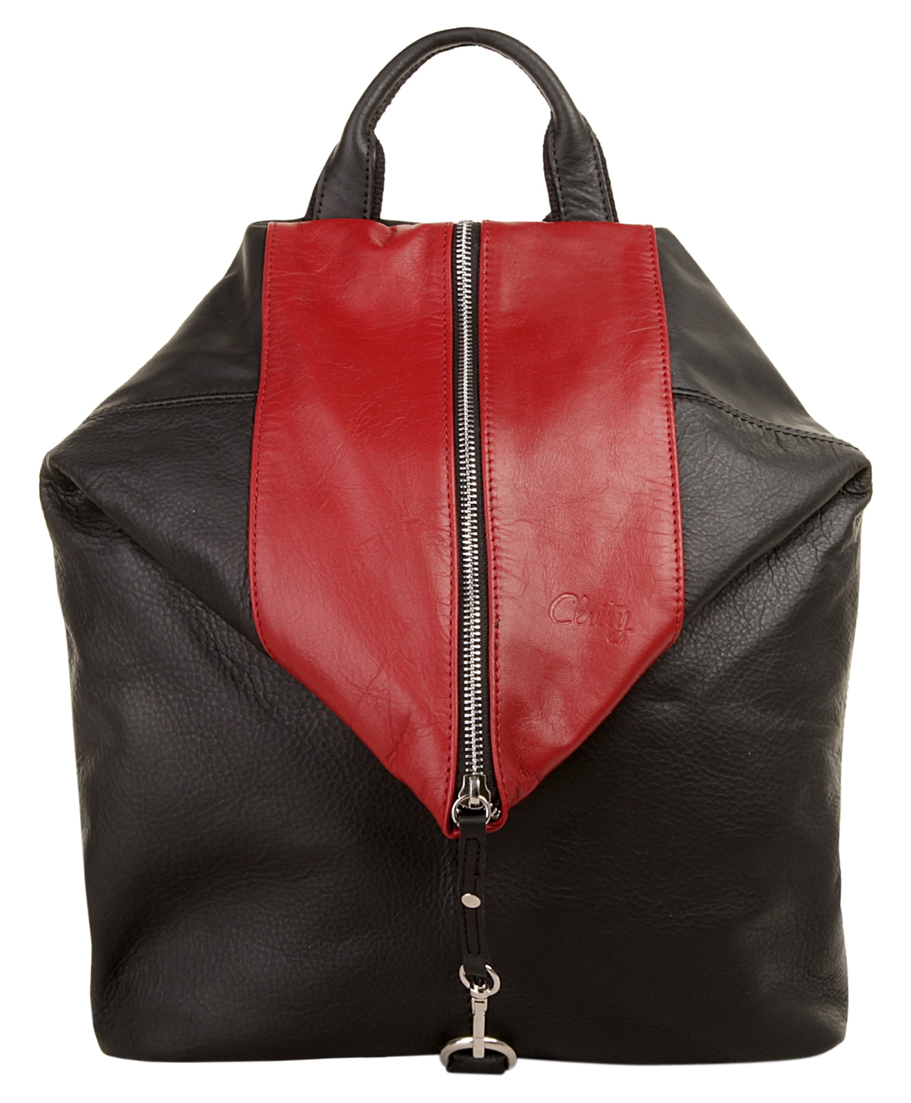 Cityrucksack, echt Leder, Made in Italy