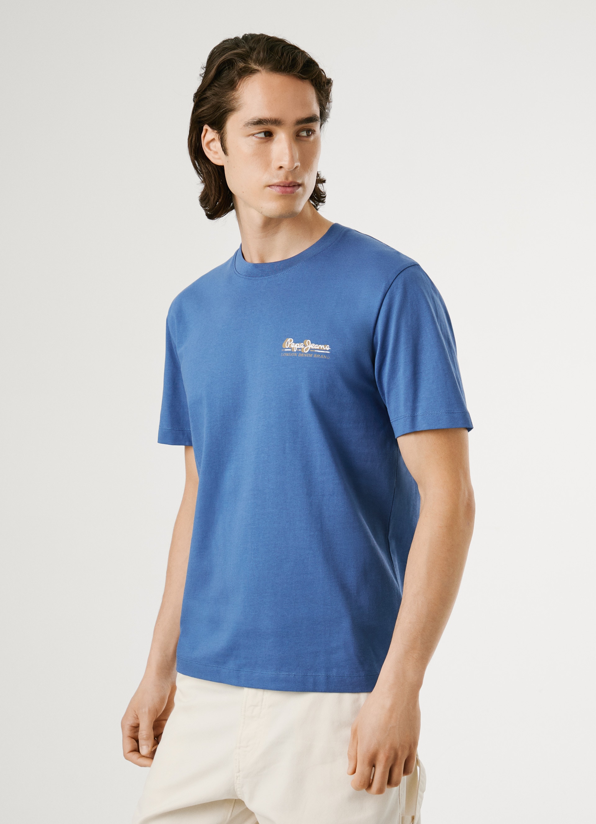 Pepe Jeans T-Shirt »MILON TEE«, mit geripptem Rundhals