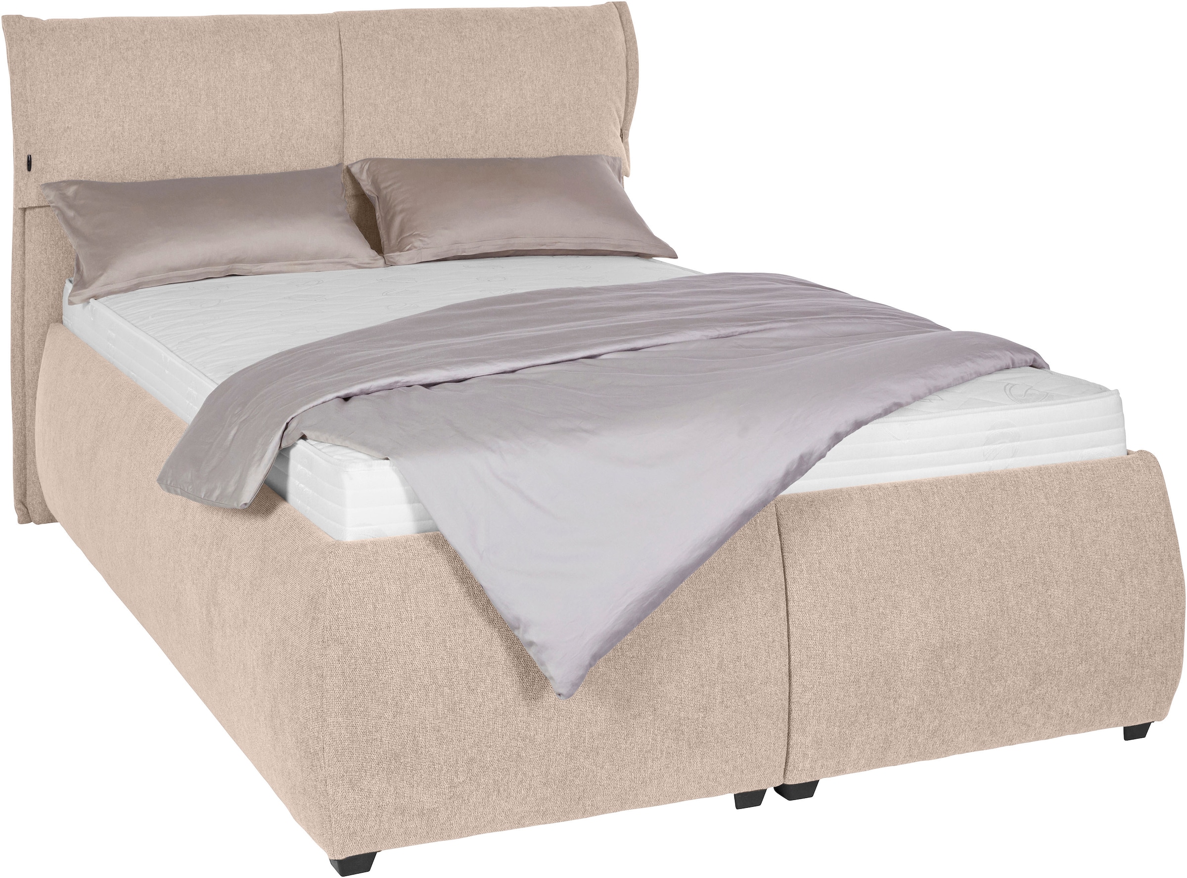 Home affaire Polsterbett "Jenson" als Bettgestell oder mit 3 Matratzenarten günstig online kaufen