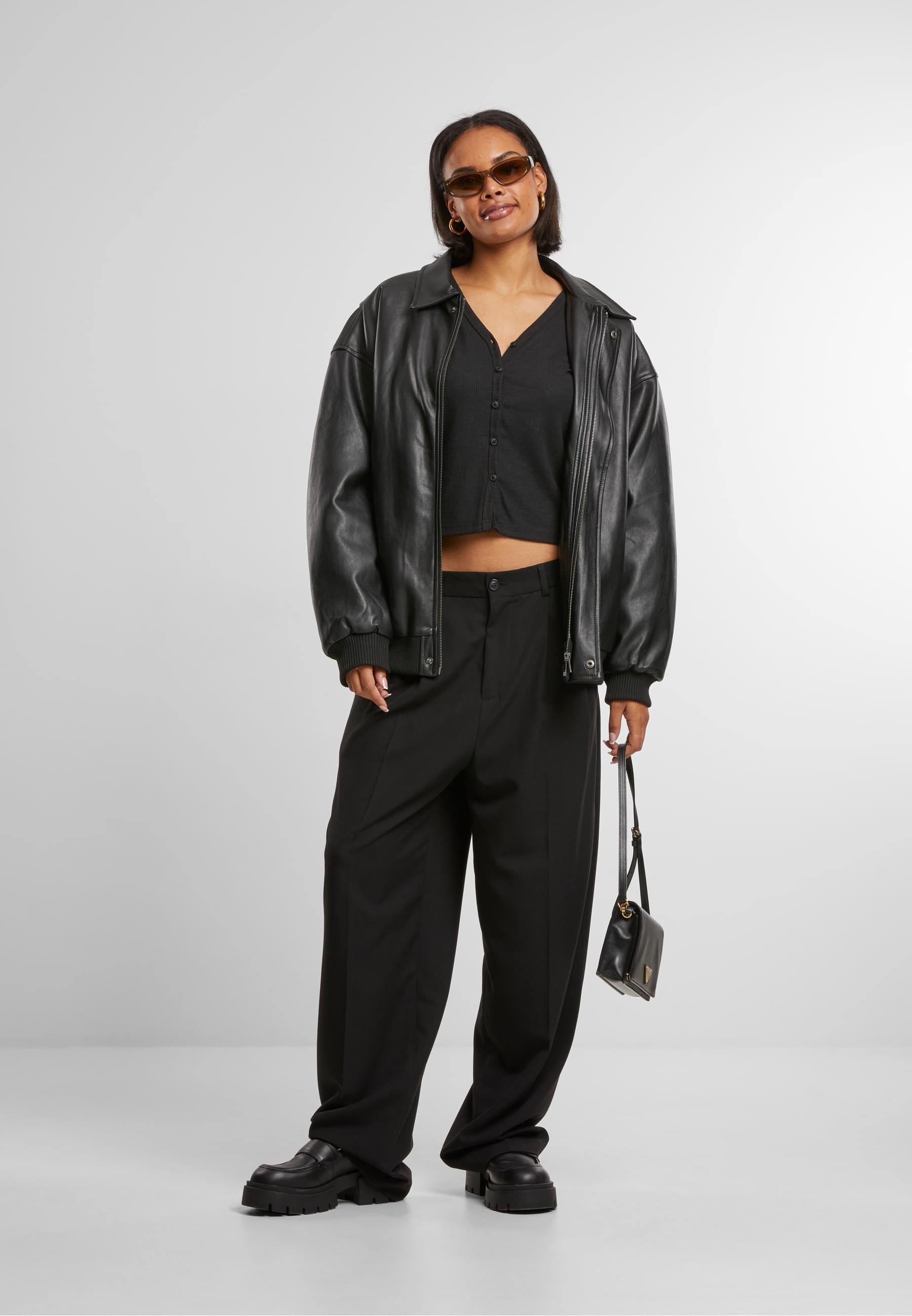 URBAN CLASSICS Strickjacke »Urban Classics Ladies Rib Cardigan«