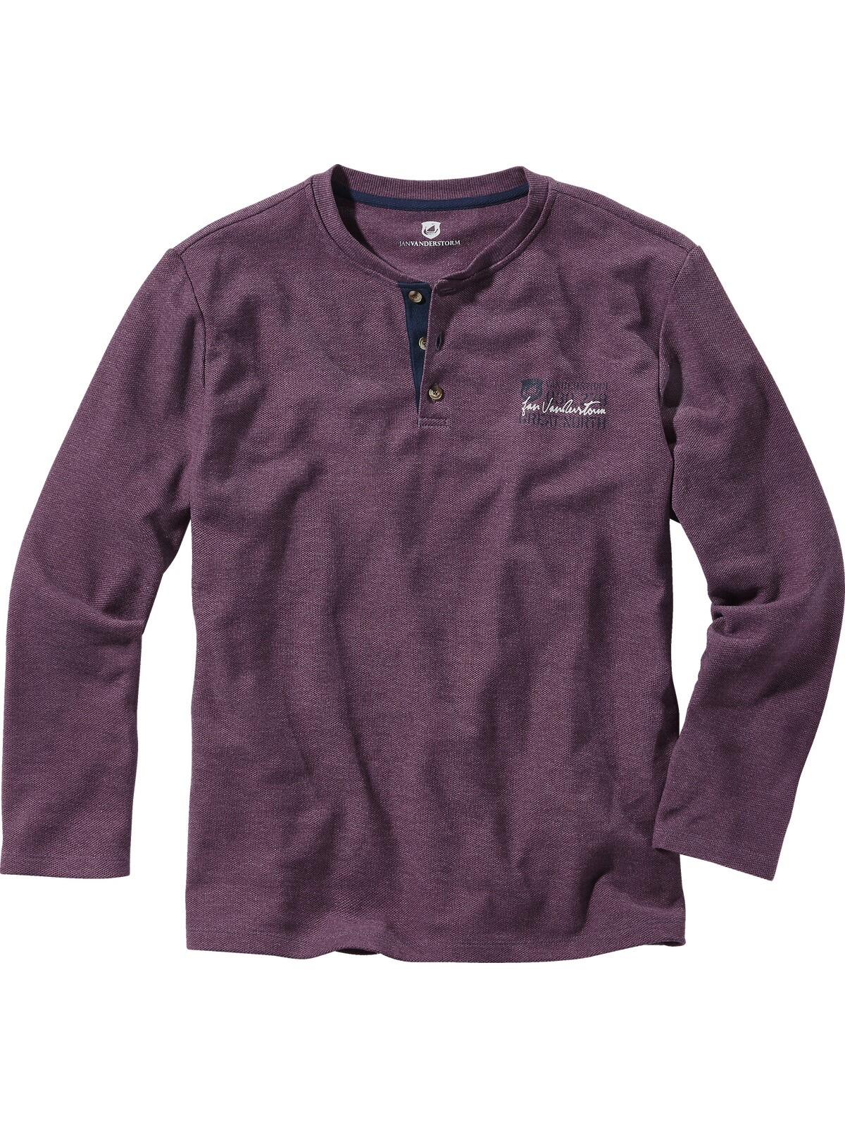 Jan Vanderstorm Langarm-Poloshirt »Langarmshirt IVOR«