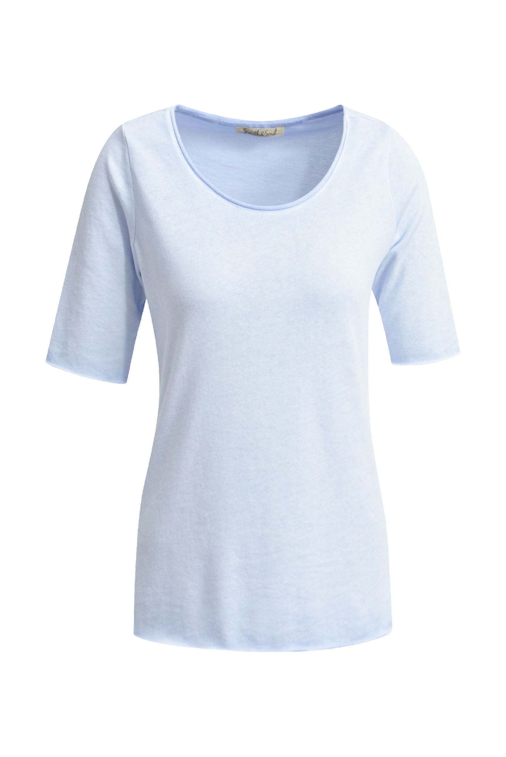 Smith & Soul Kurzarmpullover, aus Feinstrick