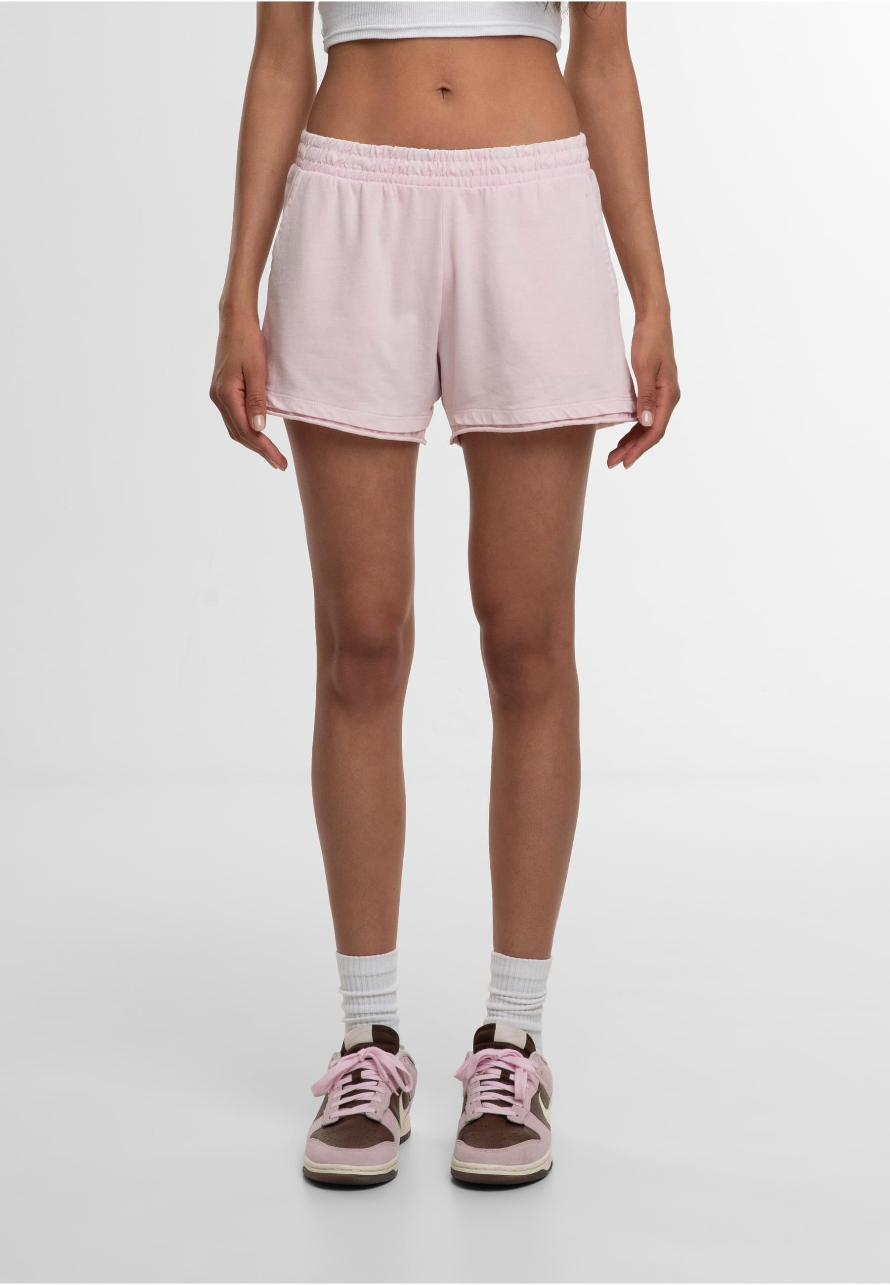 URBAN CLASSICS Sweatshorts »Urban Classics Ladies Washed Jersey Shorts«, (1 tlg.)