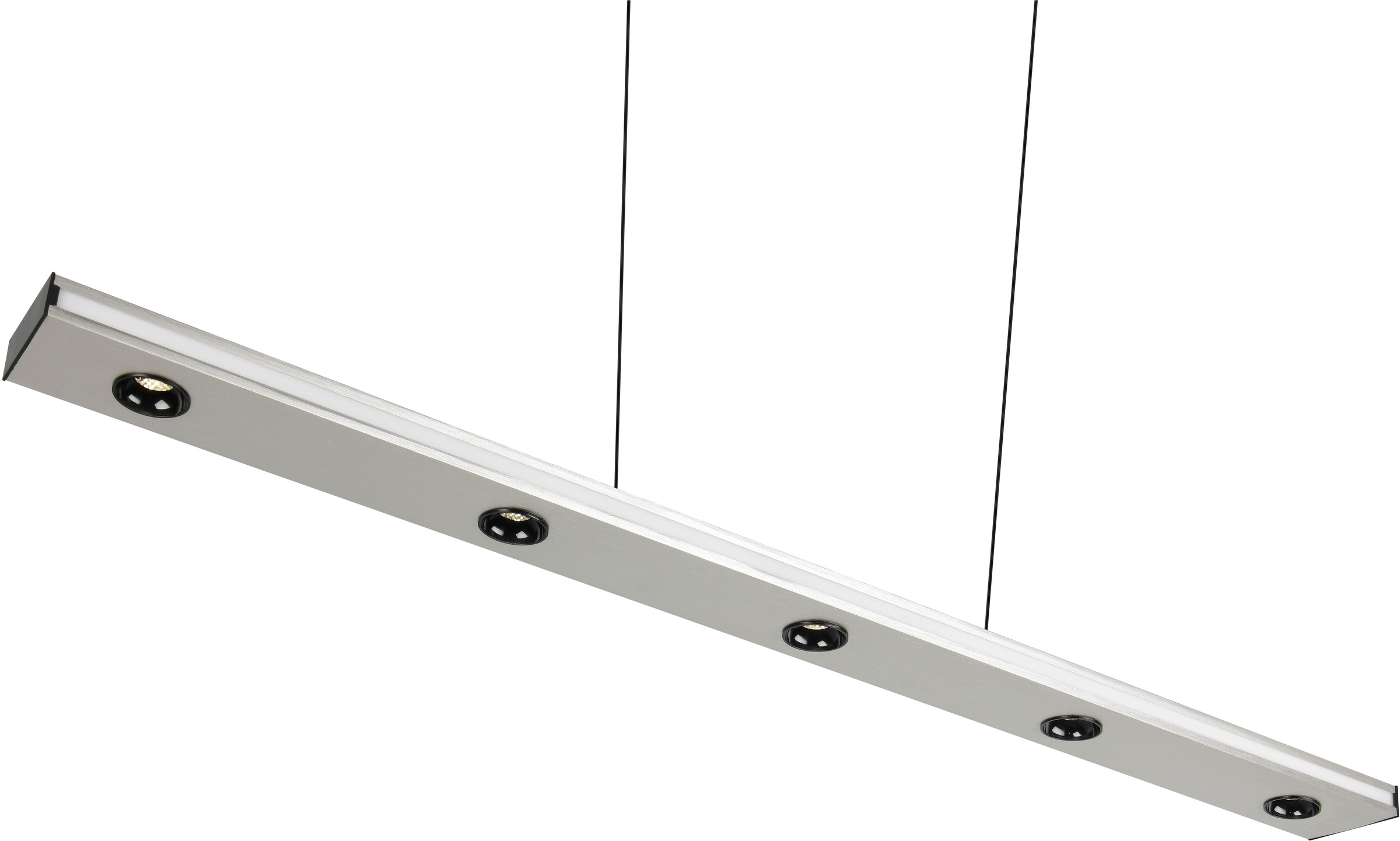 TRIO Leuchten LED Pendelleuchte »GRAHAM, Hängeleuchte höhenverstellbar, dimmbar, Memoryfunktion« LED-Board 1 Stk. Farbwechsler | warmweiß - kaltweiß up-and-down Licht Lichtfarbe einstellbar warm- bis kaltweiß 2300-4000K