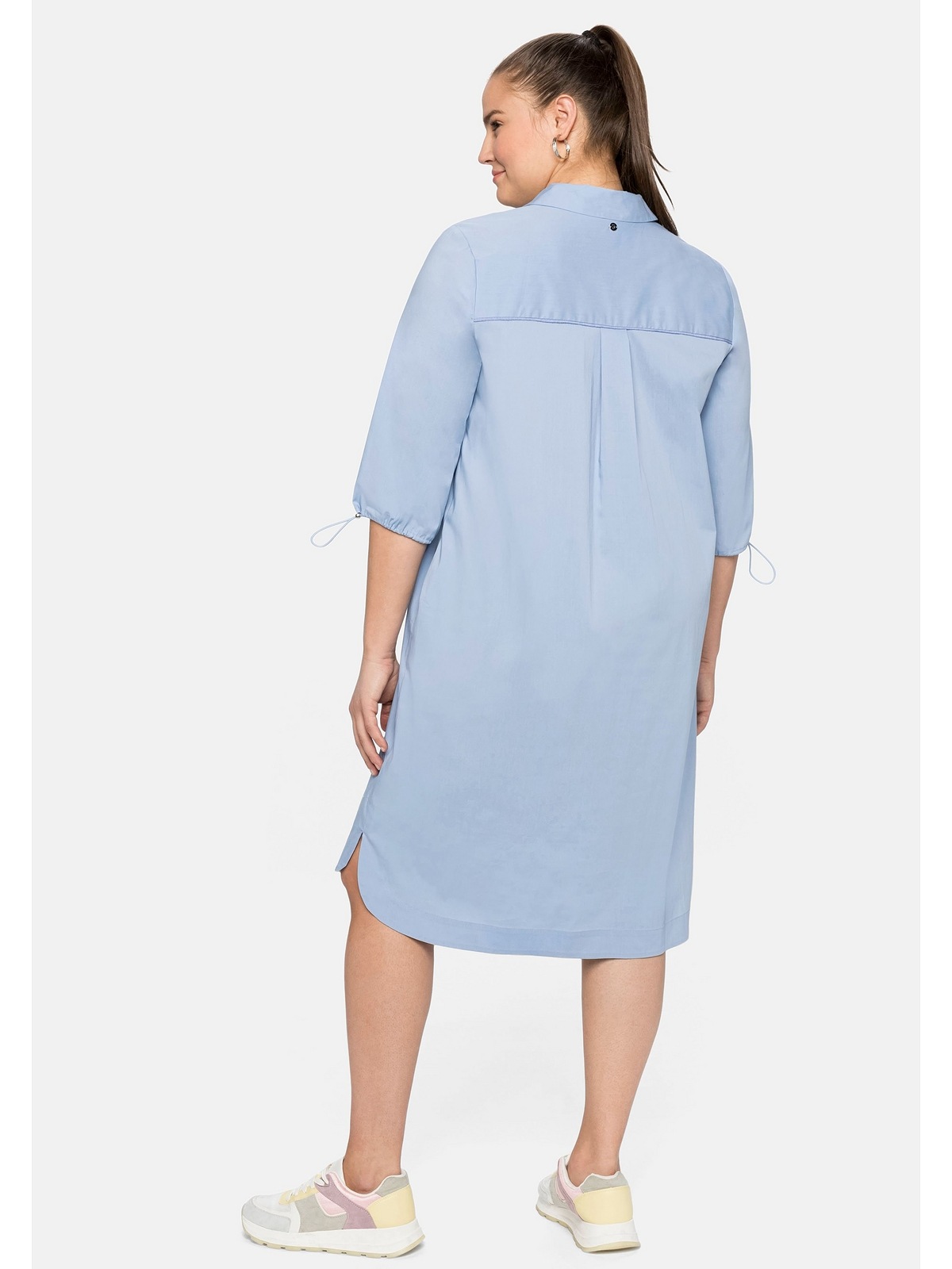 Sheego Blusenkleid »Große Größen«, seitlichen Taschen für kaufen | Reverskragen und BAUR mit