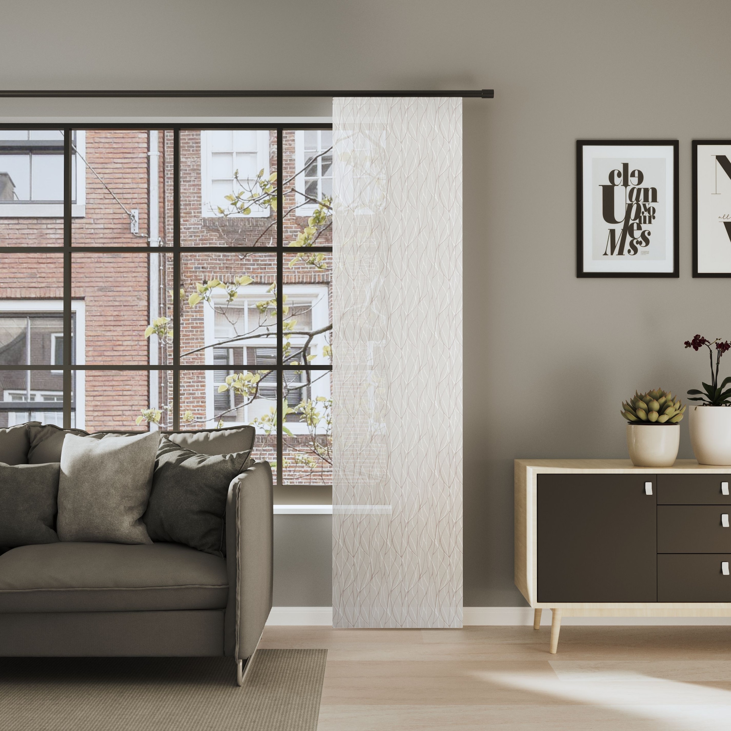 Neutex for you Schiebegardine "LISKA" Paneelwagen 1 Stk. tlg. Moderner Druc günstig online kaufen