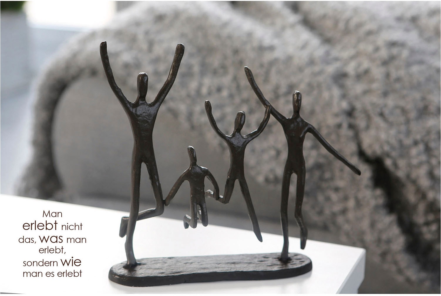 Casablanca by Gilde Dekofigur "Skulptur Jumping braun H. 20 cm" günstig online kaufen