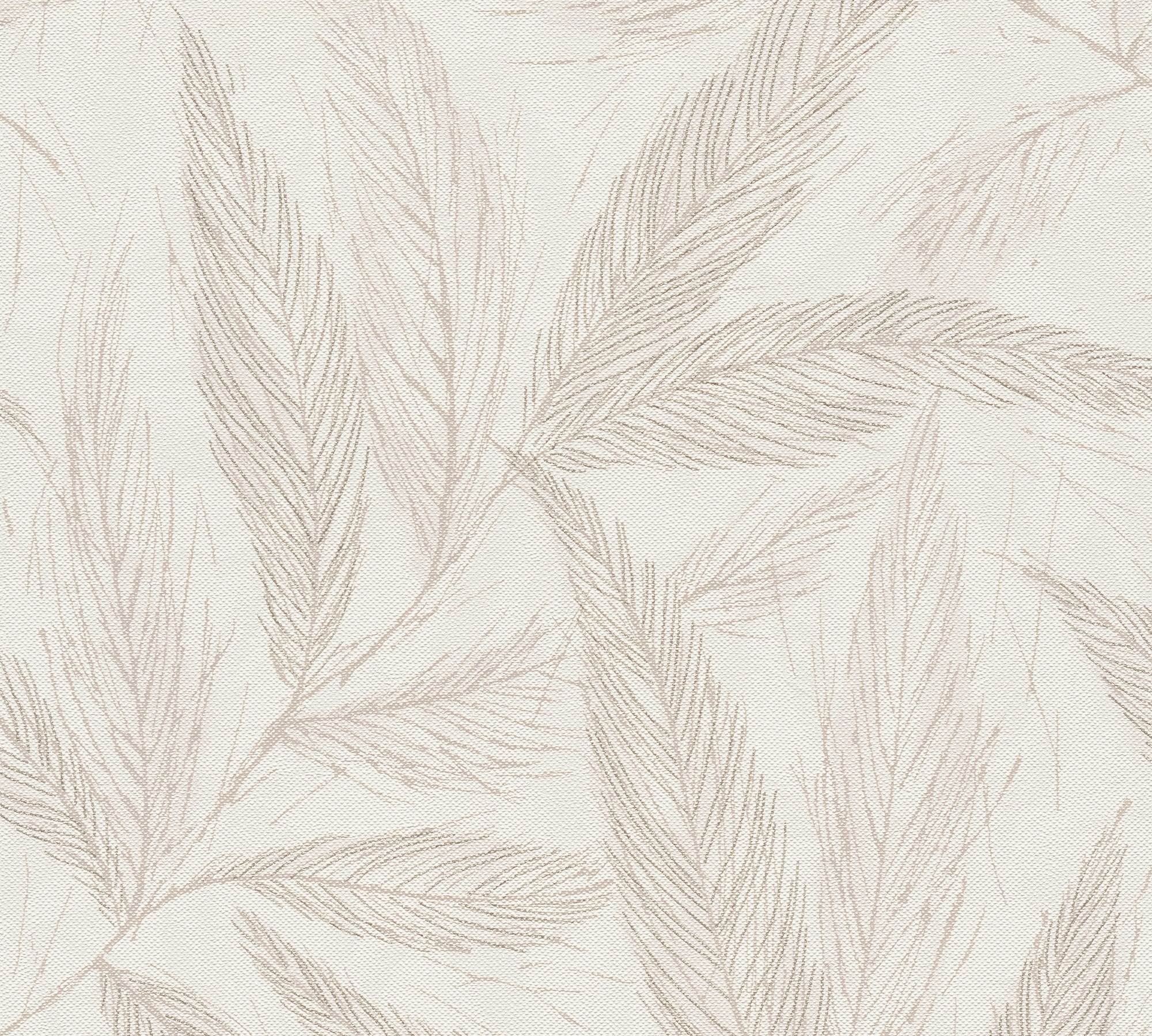 A.S. Création Vliestapete »mit Blätter-Design natürliche Eleganz« matt strukturiert Dekorative Vliestapete mit filigranem Blattmuster