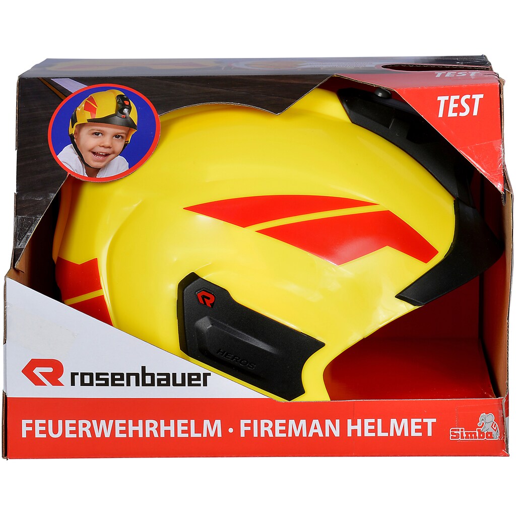 SIMBA Spielzeug-Helm »Feuerwehrhelm Rosenbauer«, mit Licht