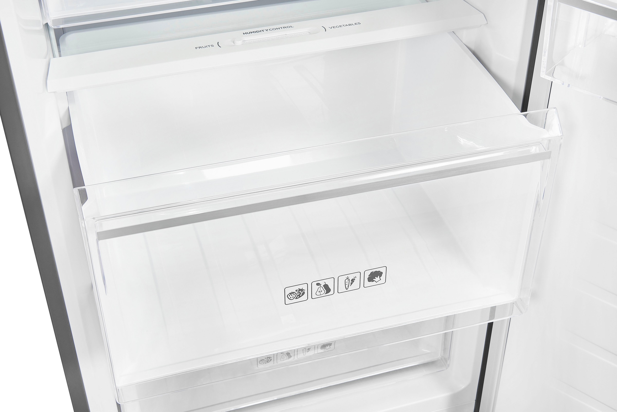 exquisit Vollraumkühlschrank »KS360-V-HE-040D«, KS360-V-HE-040D, 185 cm hoch, 60 cm breit, 359 Liter Nutzinhalt, NoFrost, Display