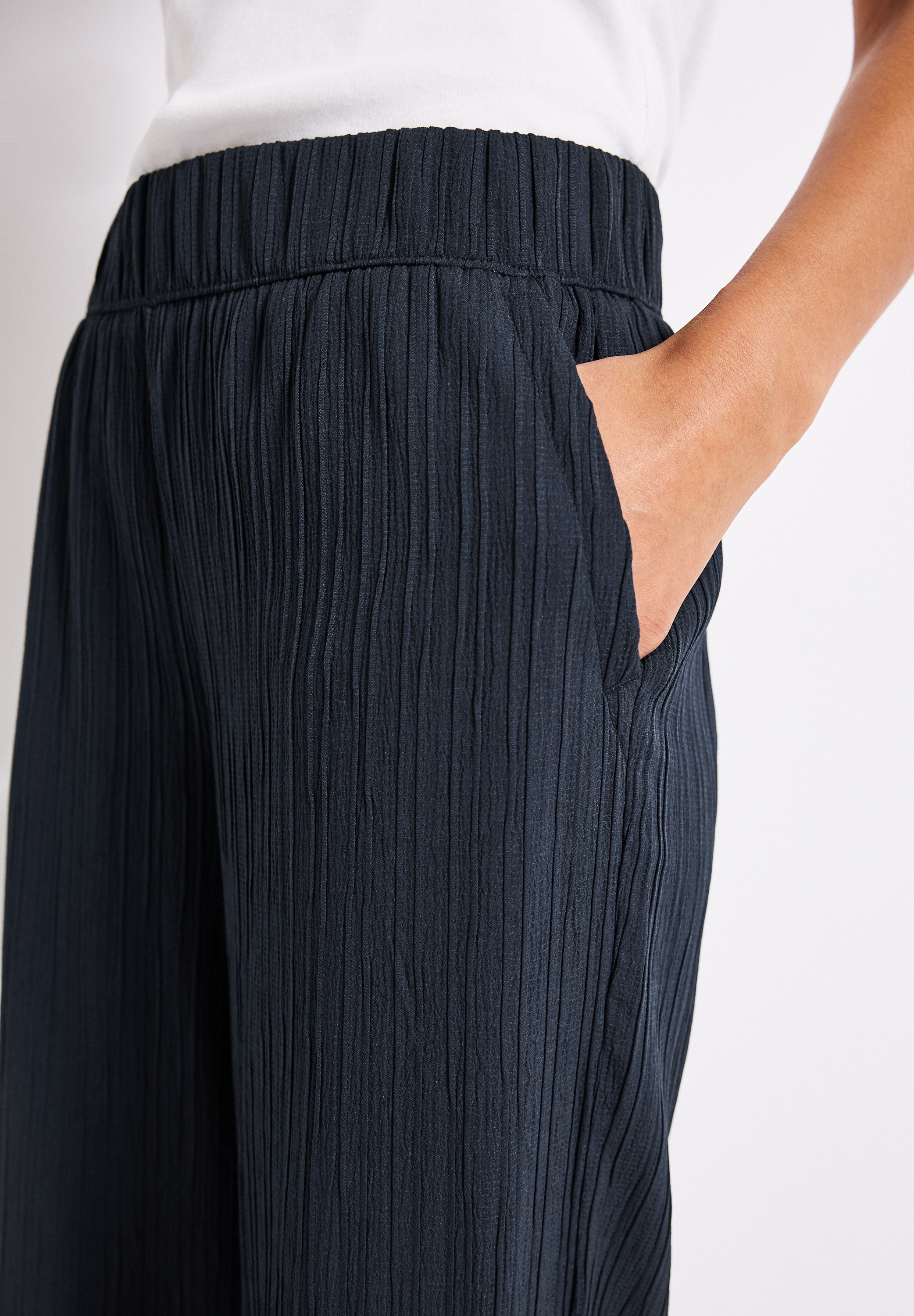 Thumbnail - STREET ONE Stoffhose, Sommerhose mit elastischem Bund