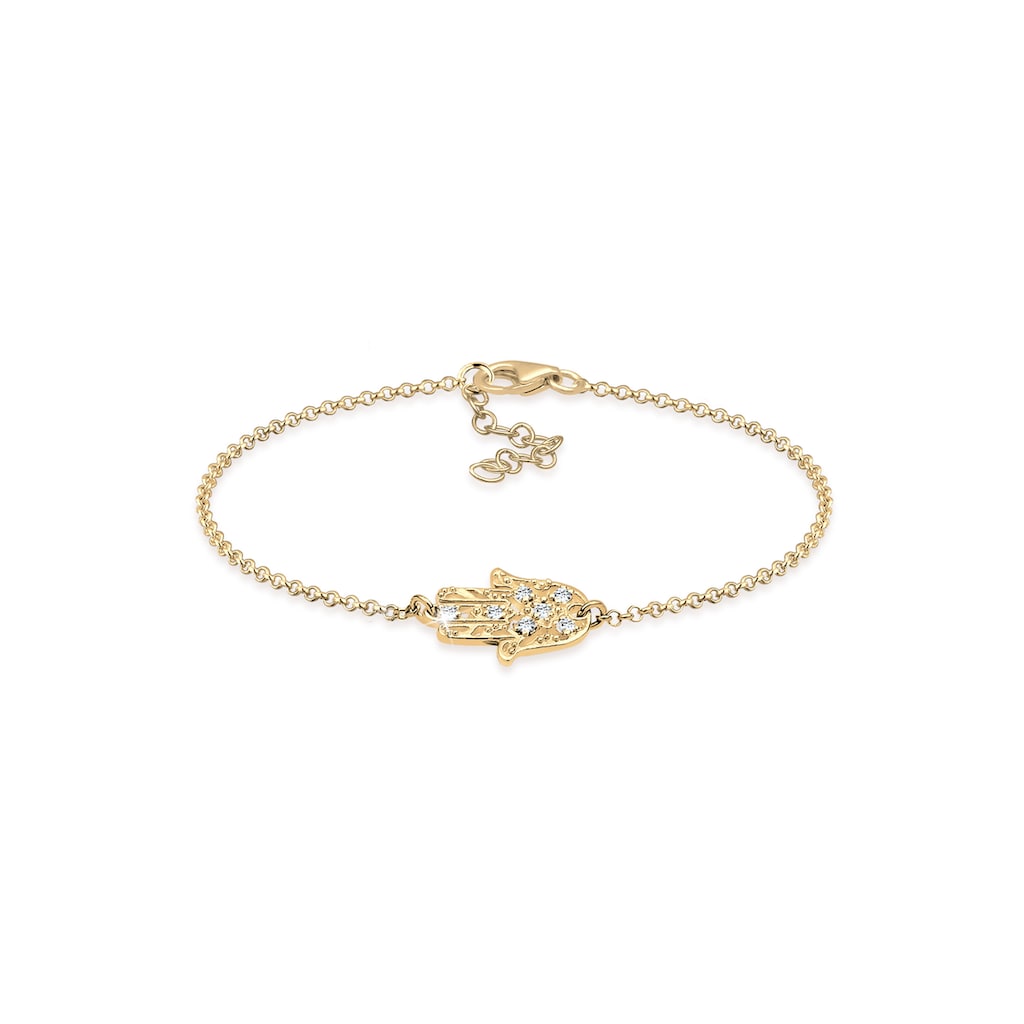 Elli Armband »Hamsa Hand Kristalle 925 Silber«