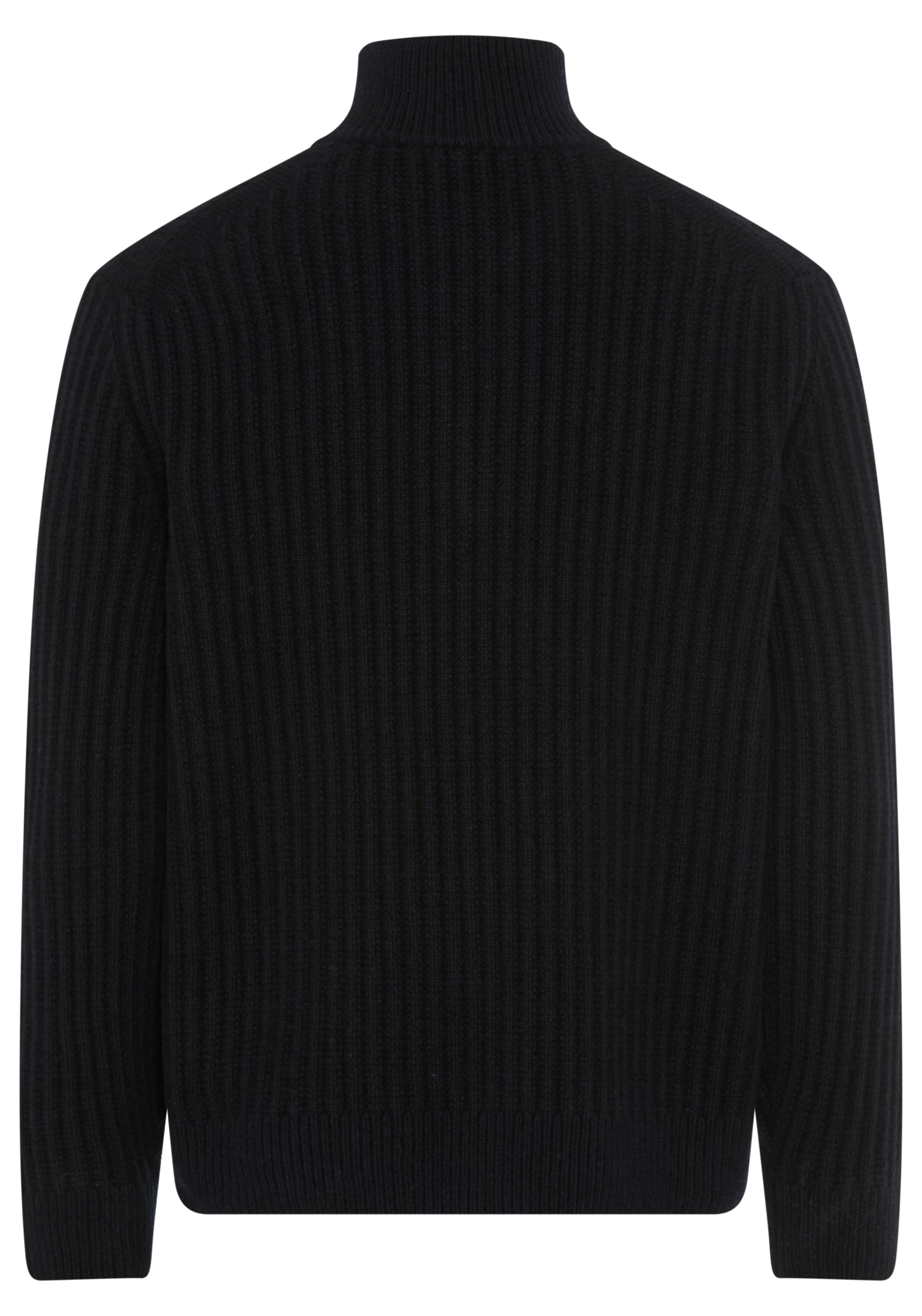 BOSS ORANGE Strickpullover »Kwinter«, Troyer-Kragen, Rippstrick, relaxed fit