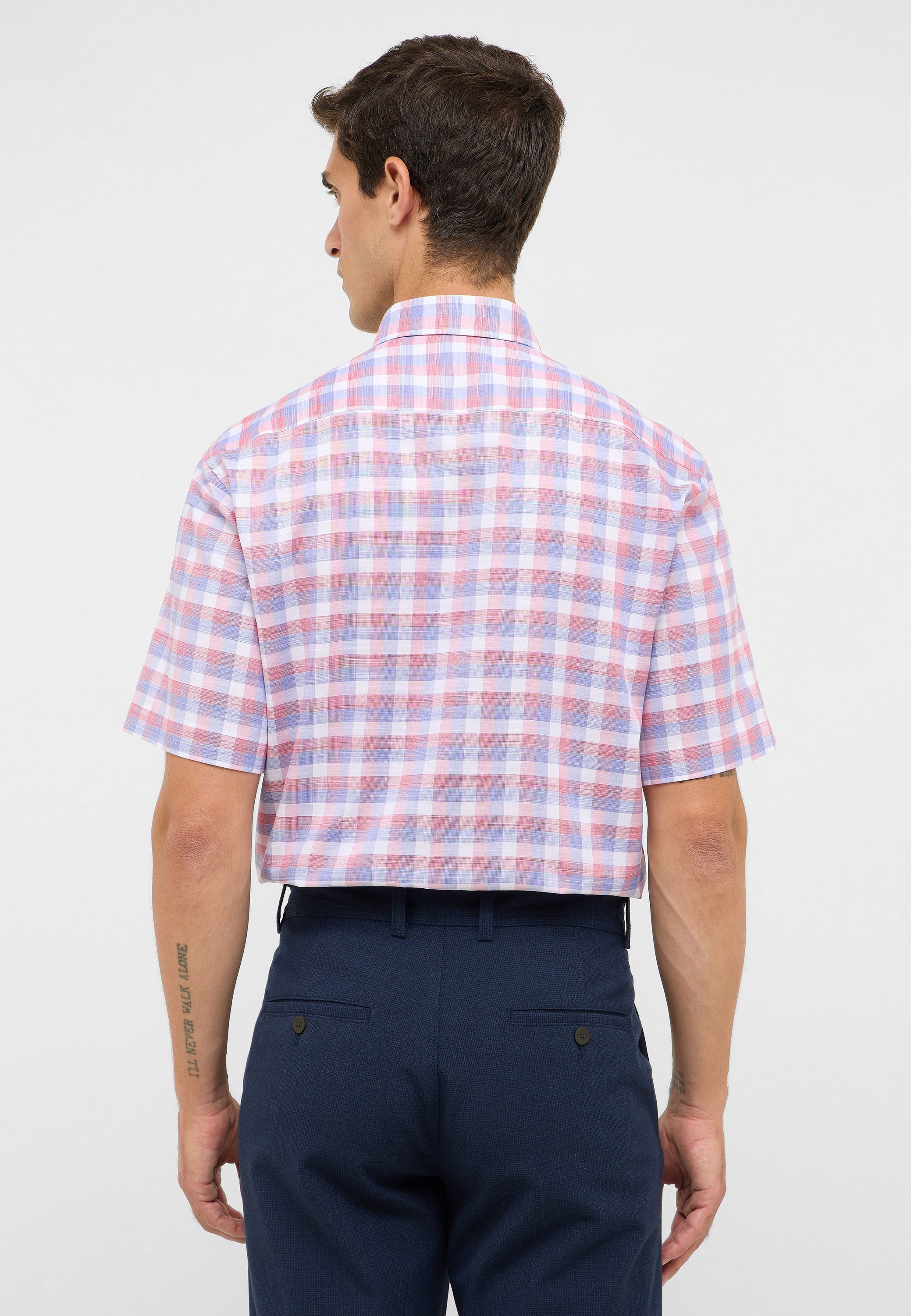 Eterna Kurzarmhemd "MODERN FIT" EASY IRON (bügelleicht) günstig online kaufen