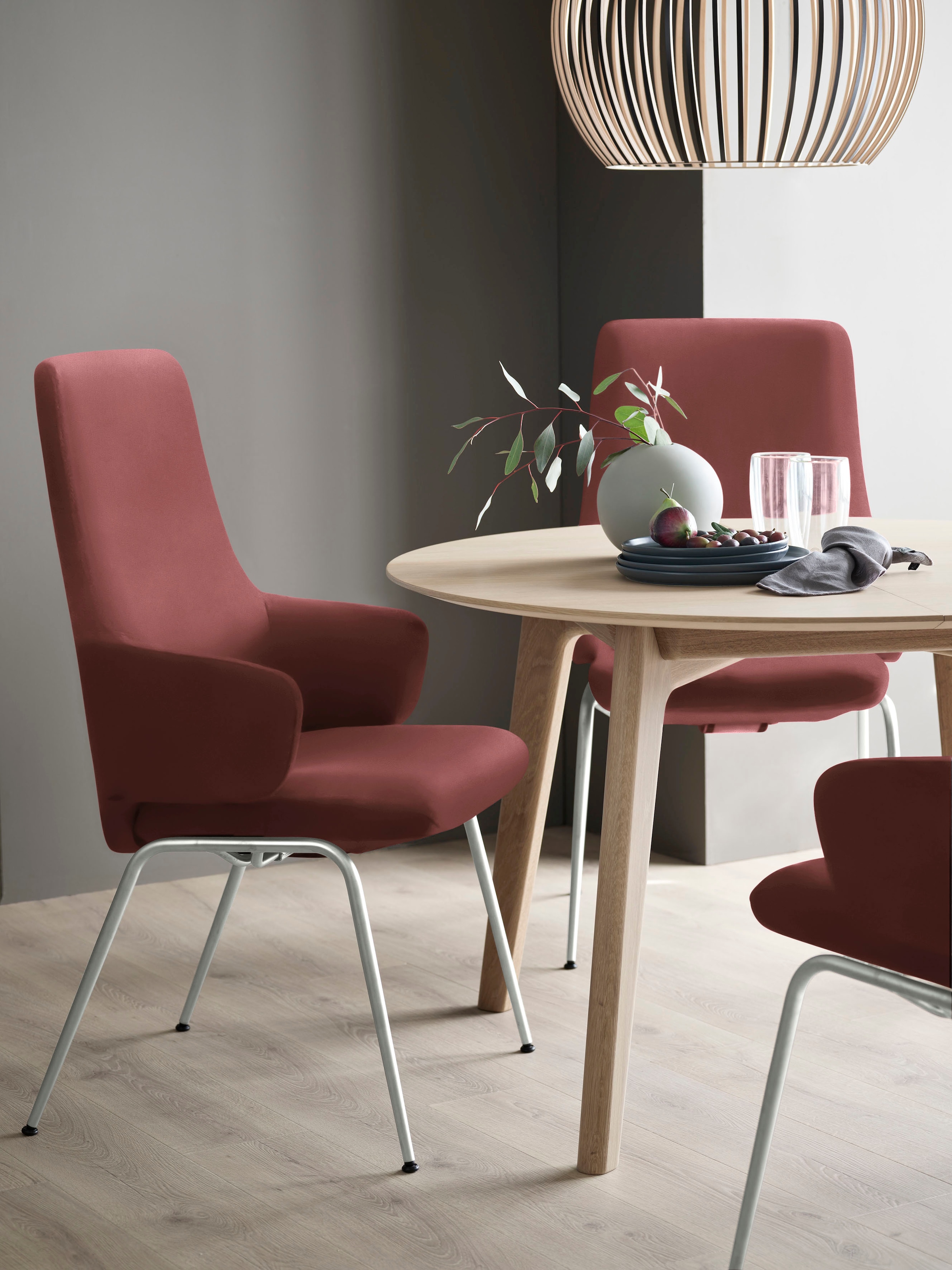 Stressless Polsterstuhl "Laurel" () High Back mit Armlehne, Größe L, mit Beinen aus Stahl in Schwarz matt