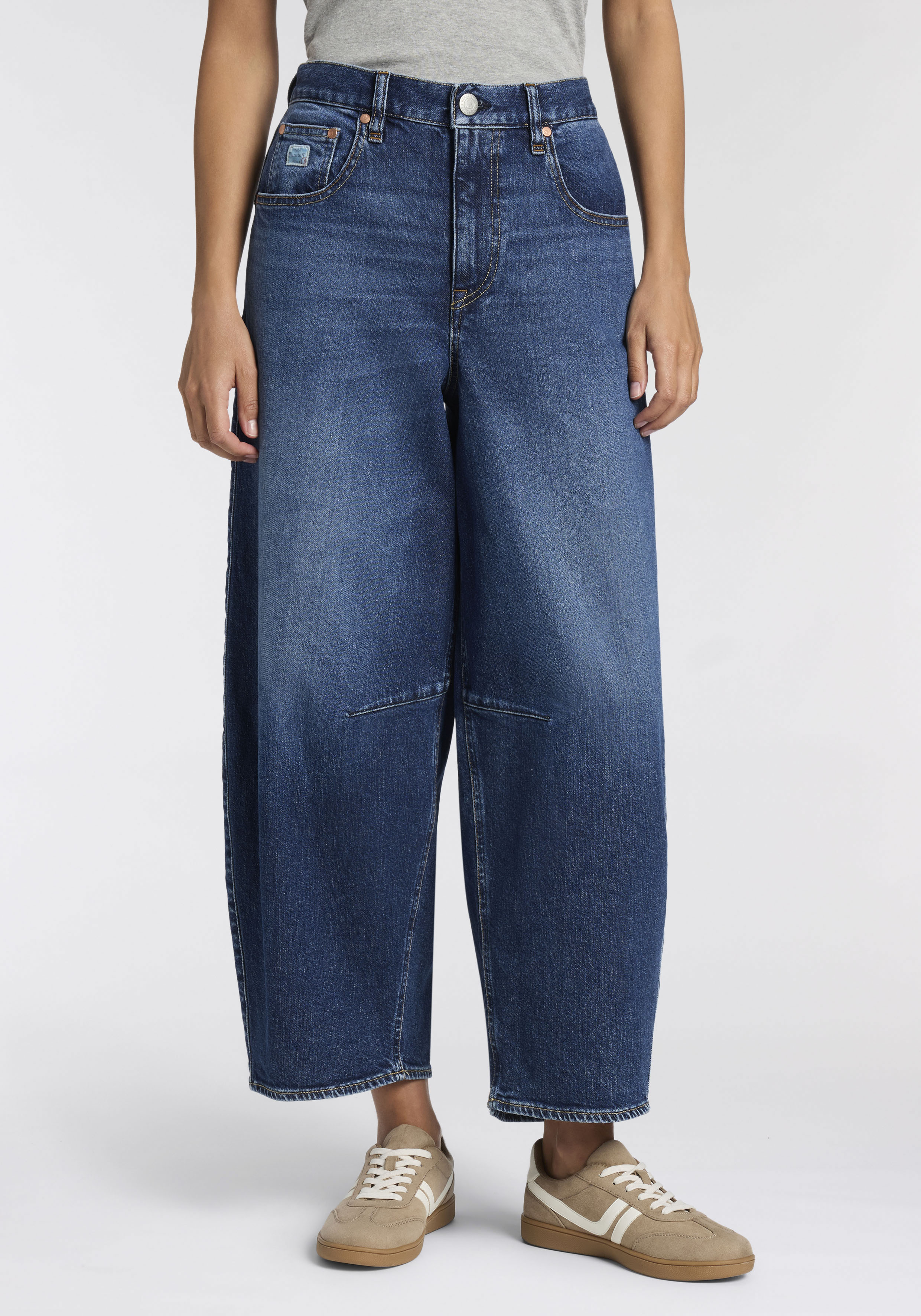 Herrlicher 5-Pocket-Jeans "Barrow Denim" aus leichtem Denim, Loose Fit