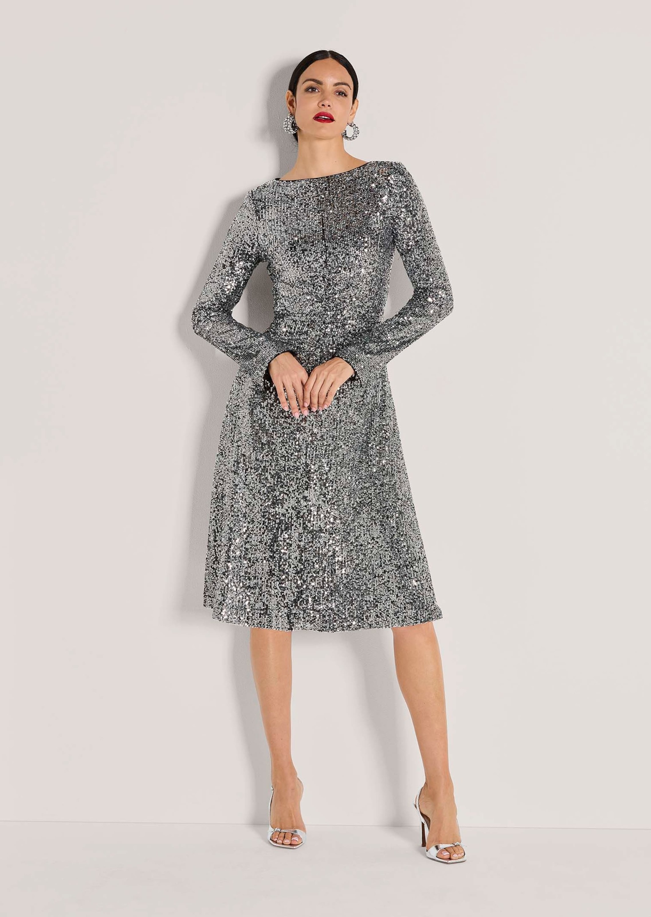 MADELEINE Cocktailkleid "Paillettenkleid Abendkleid mit Glanzeffekt" Ärmel günstig online kaufen