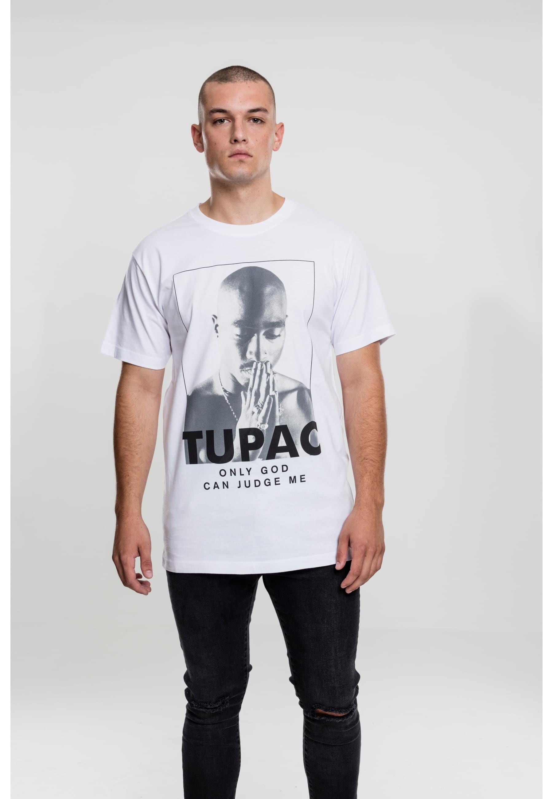 MisterTee Kurzarmshirt »MisterTee Herren 2Pac Prayer Tee«, (1 tlg.)