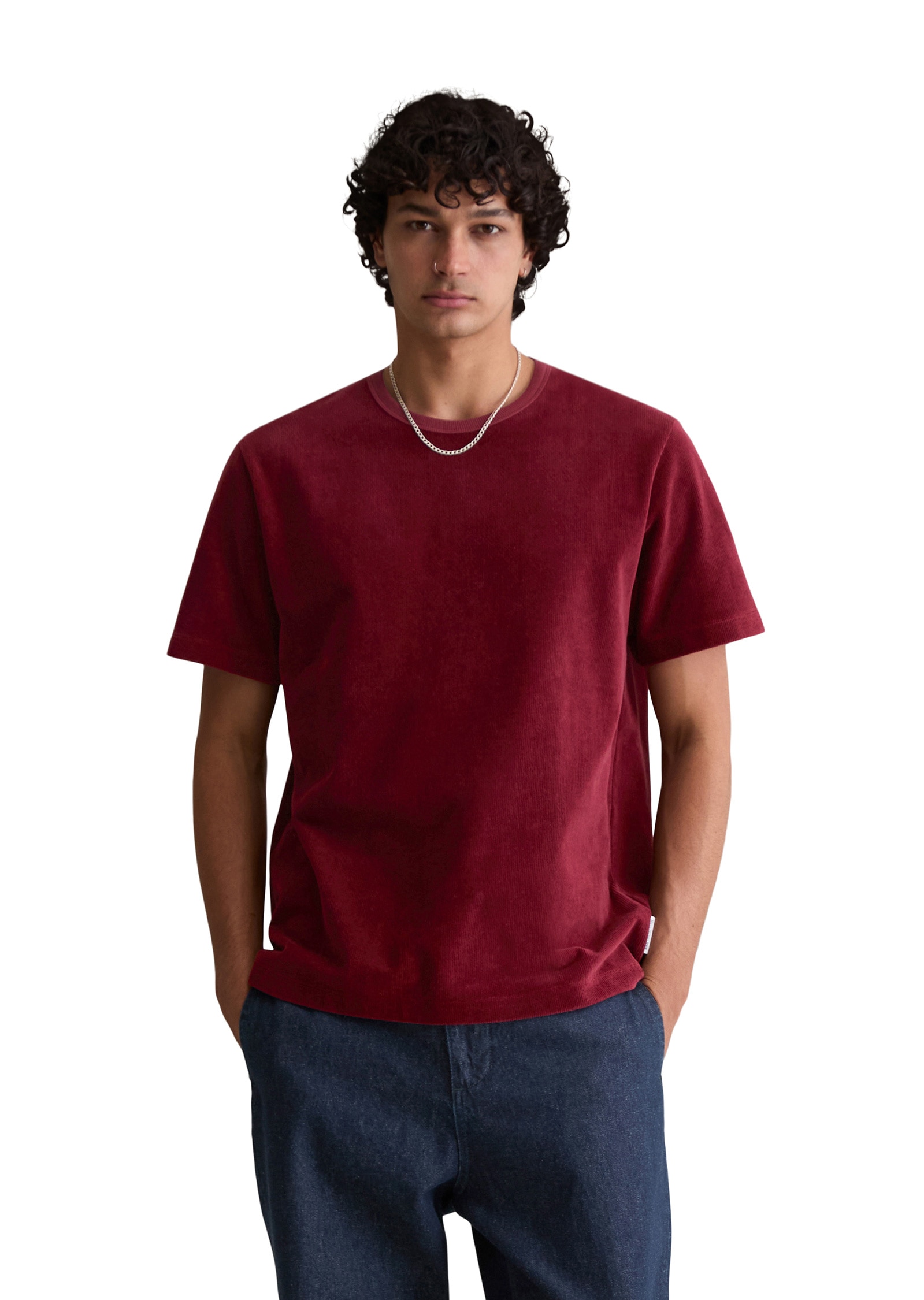 Marc OPolo DENIM T-Shirt "aus softem Frottee-Cord" günstig online kaufen