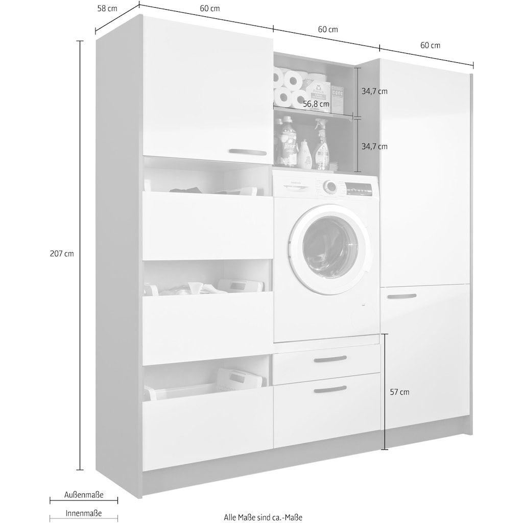 Express Küchen Schrank-Set »Arta«, (7 St.)