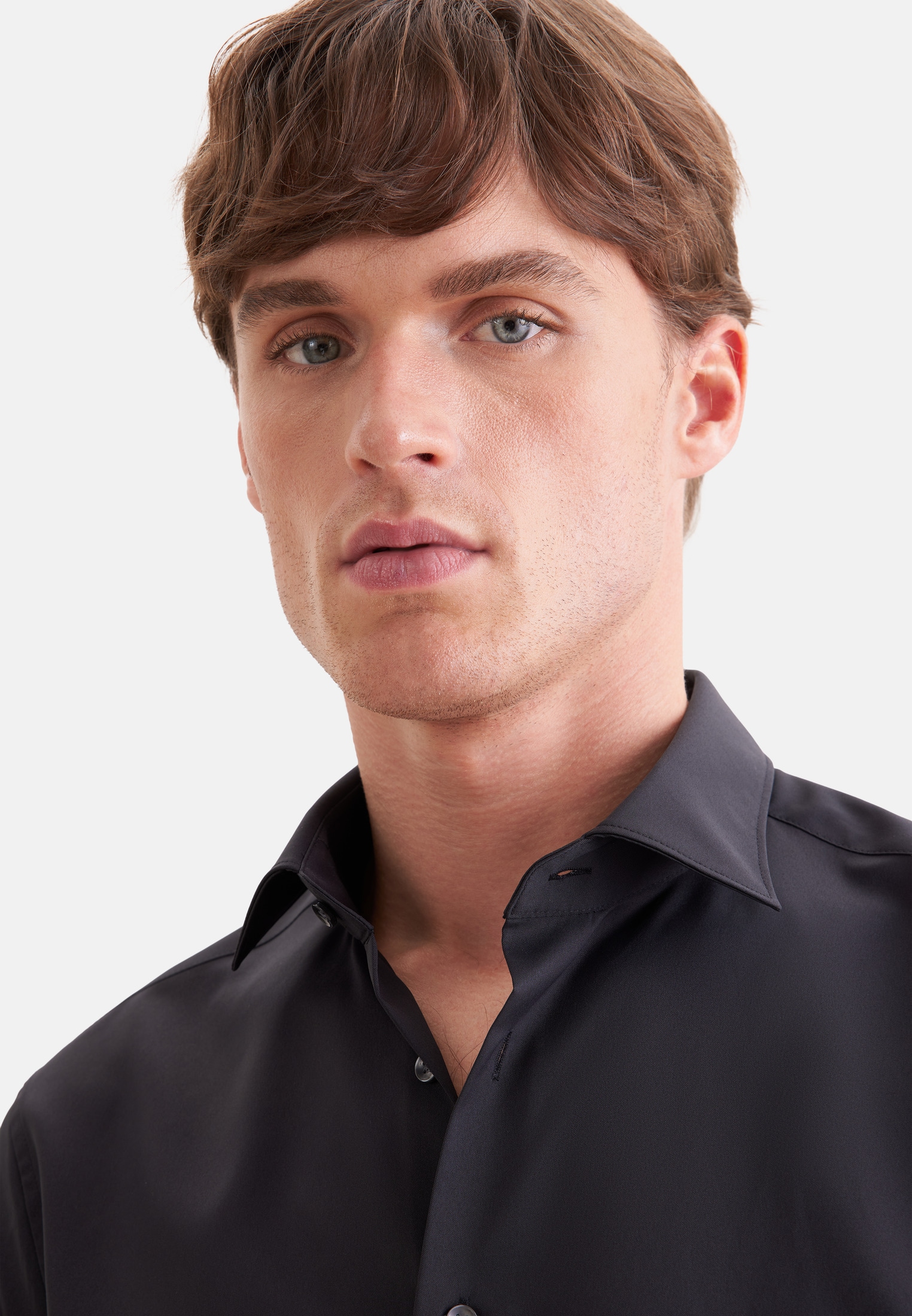 seidensticker Businesshemd »Schwarze Rose« Regular 1/1 Kentkragen Uni