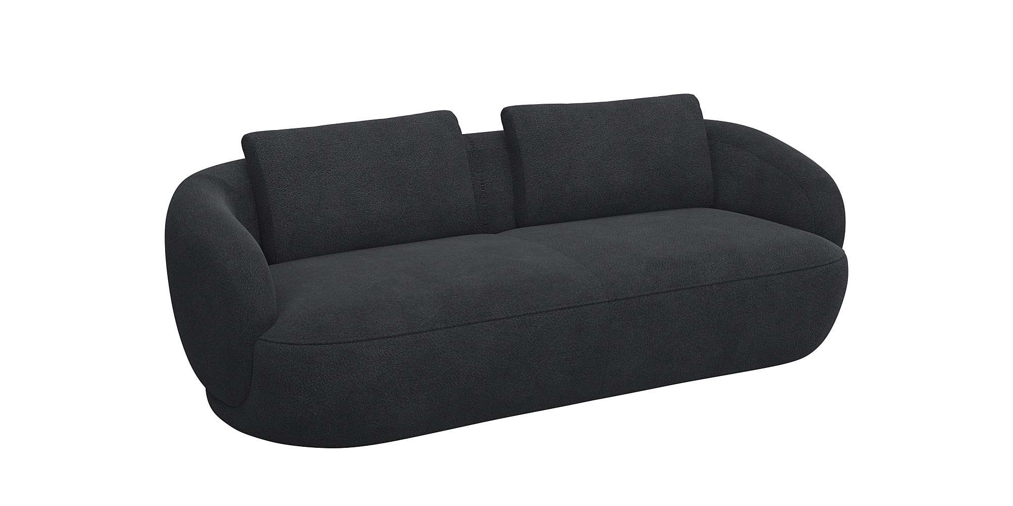 FLEXLUX 3-Sitzer »Torino, rund und bequem, Couch, Dreisitzer, OTTOs Choice«, Modernes, organisches Sofa-Design, Kaltschaum, Wellenunterfederung