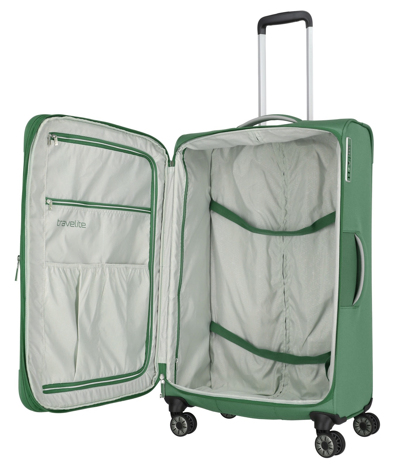travelite Weichgepäck-Trolley »MIIGO, verschiedene Größen und Farben«, 4 Rollen, Weichgepäck-Koffer, Reisegepäck, Reisekoffer, Volumenerweiterung M/L