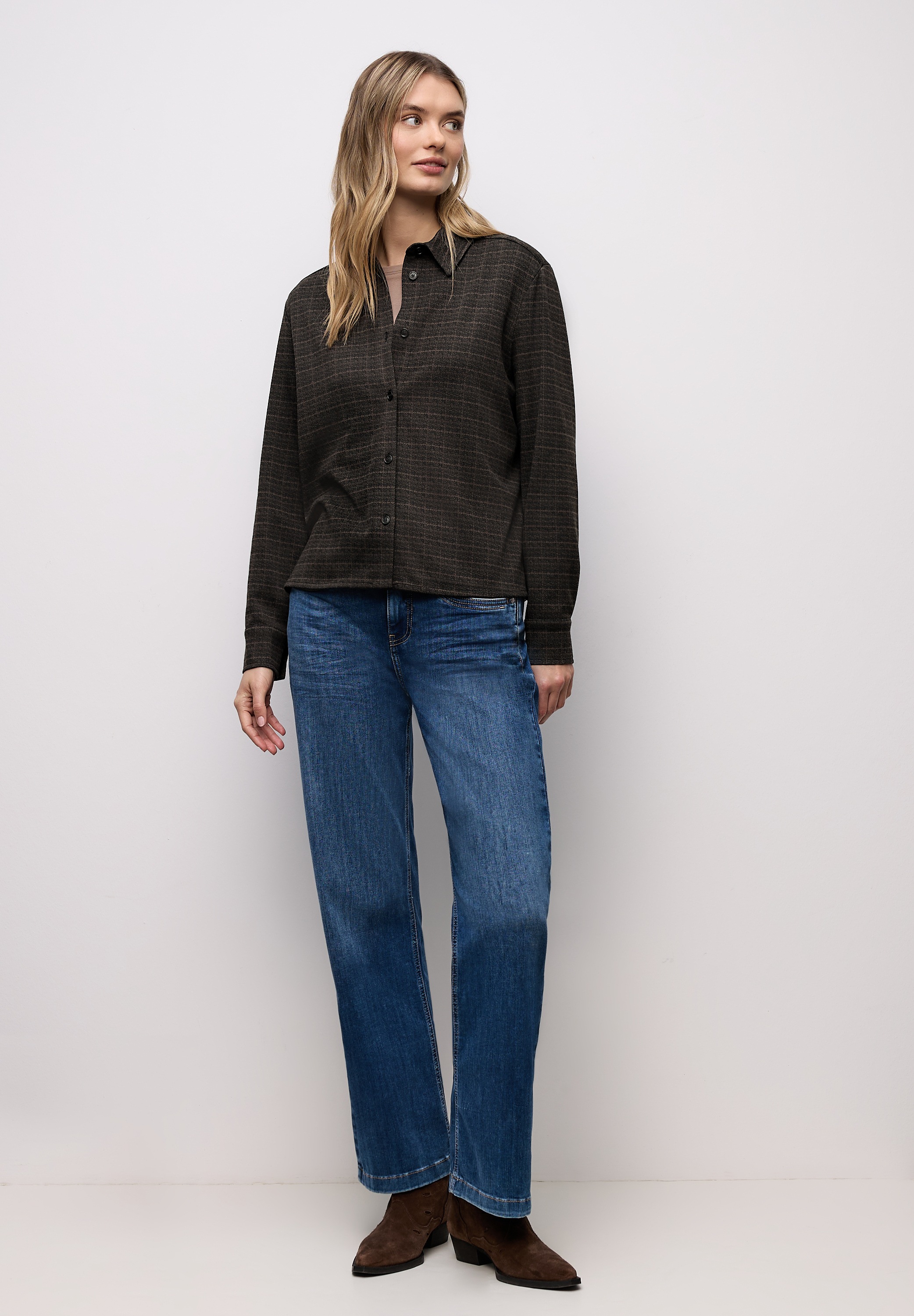 Thumbnail - STREET ONE Langarmbluse mit Karomuster