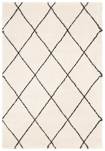 Leonique Hochflor-Teppich »Belle«, rechteckig, 35 mm Höhe, Rauten Design, weiche Haptik kaufen
