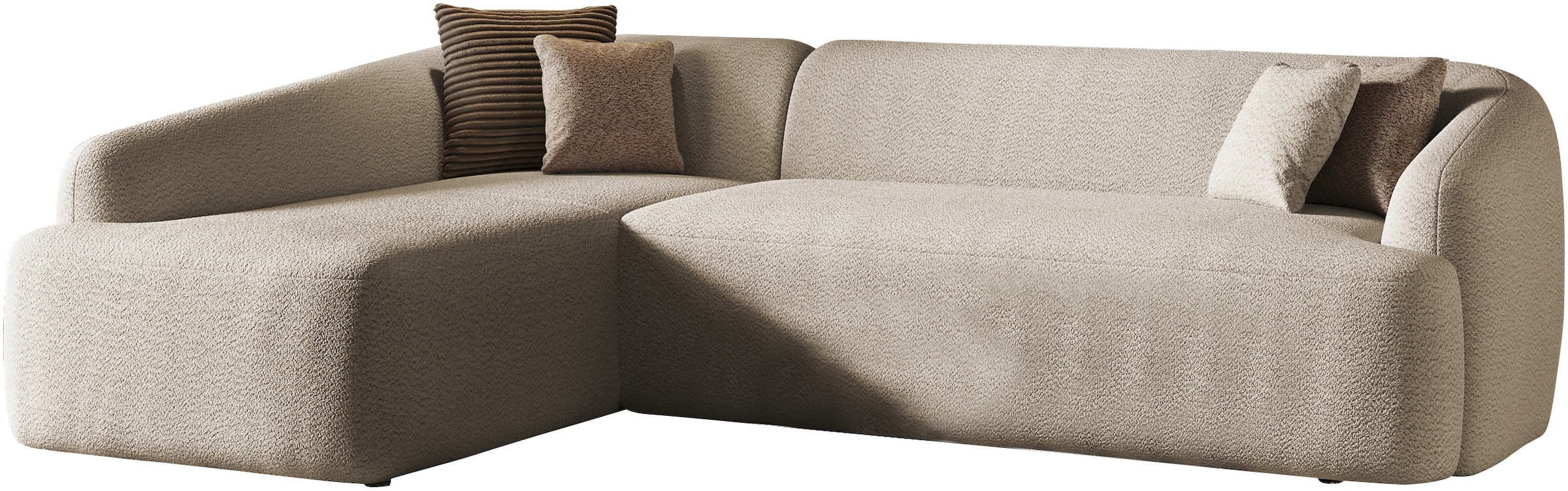 INOSIGN Ecksofa »Nergal, Einzelsofa oder L-Form«, Modernes Design, schlichte Optik, stilvoller Blickfang im Wohnzimmer