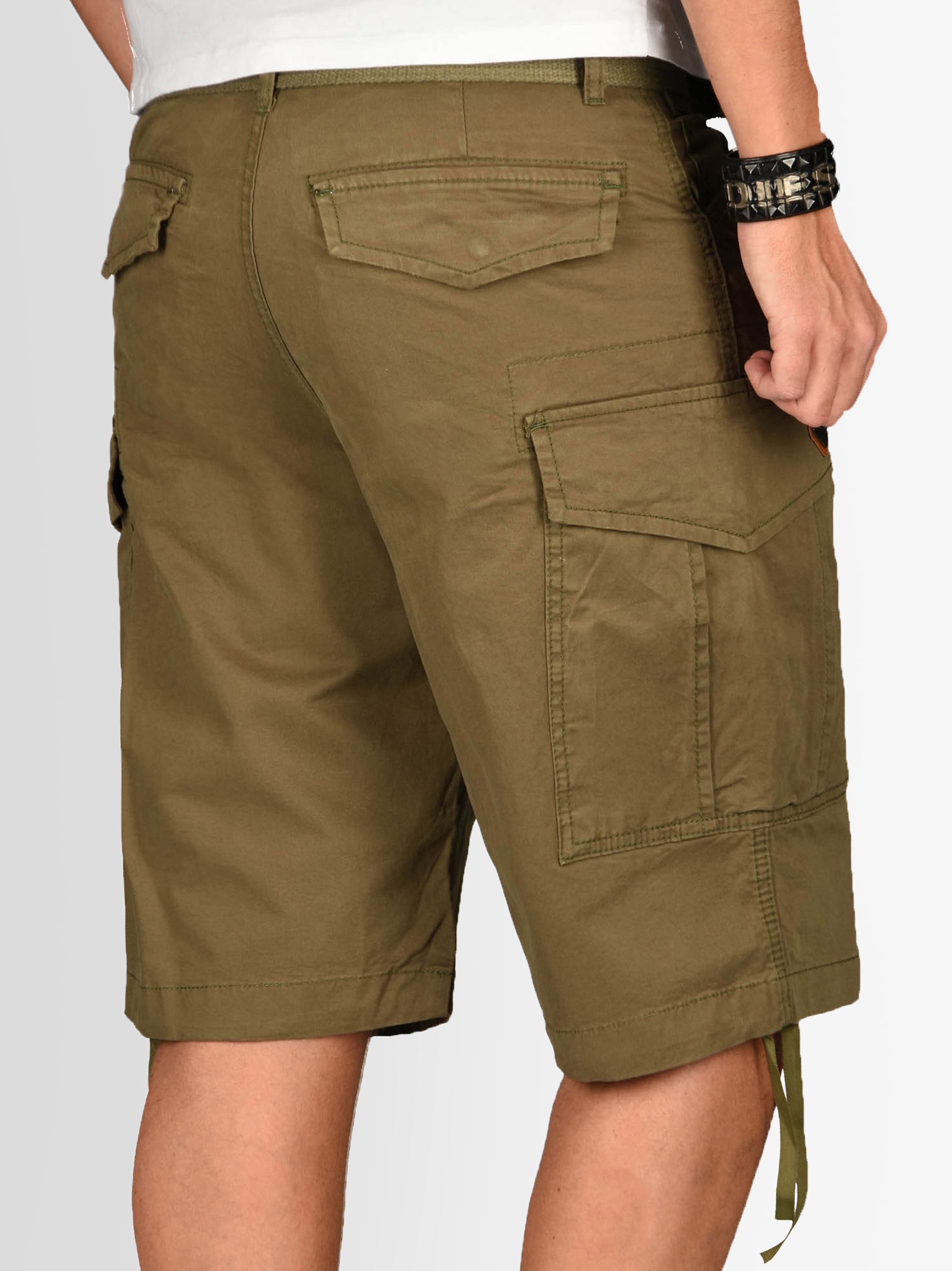 Alessandro Salvarini Cargoshorts »ASLeon«, inklusive passendem Gürtel