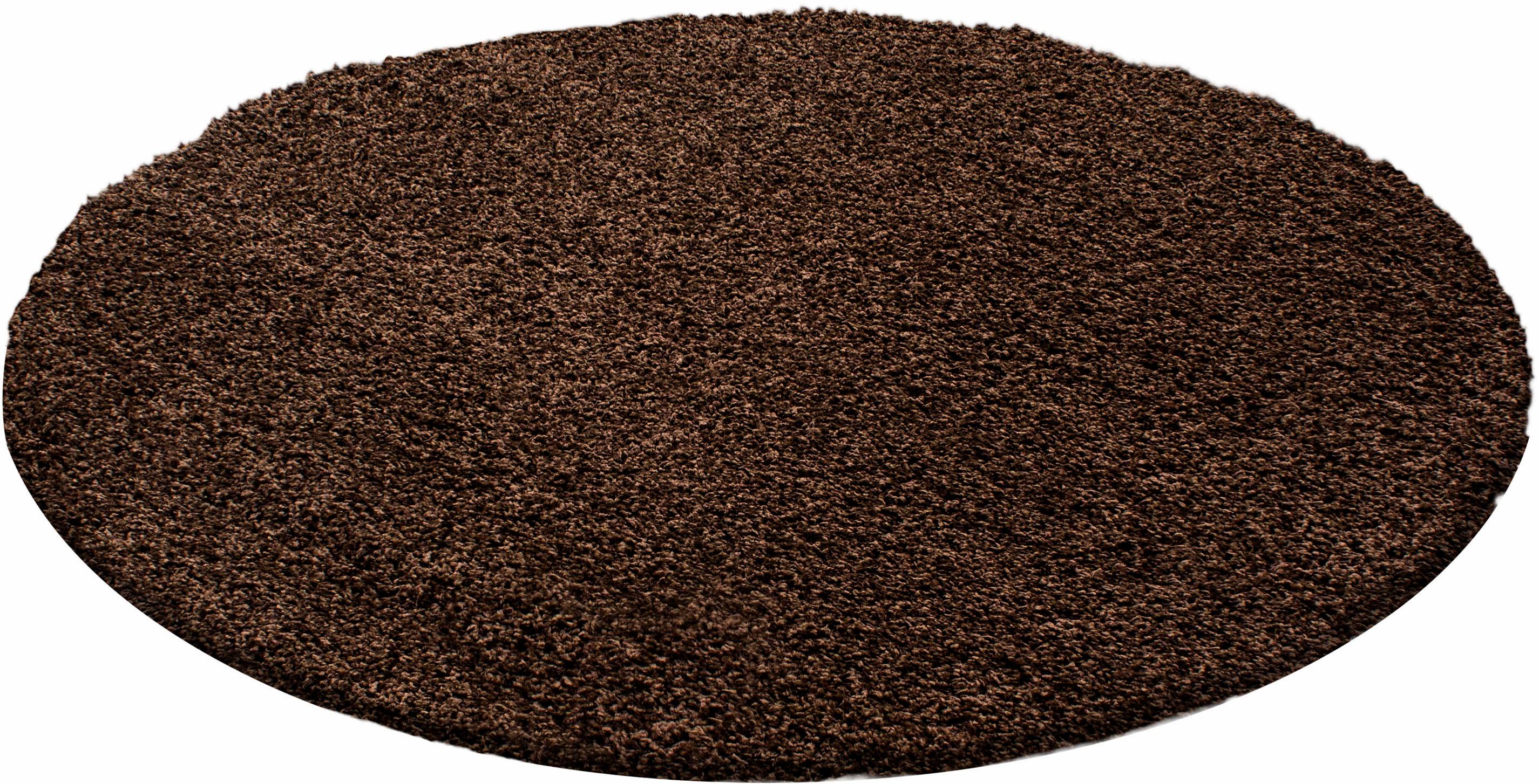 Ayyildiz Teppiche Hochflor-Teppich "Life Shaggy 1500, auch als Läufer und in Rund erhältlich" rund 30 mm Höhe Langflor, uni, große Farb- und Größenauswahl. Wohnzimmer, alle Räume