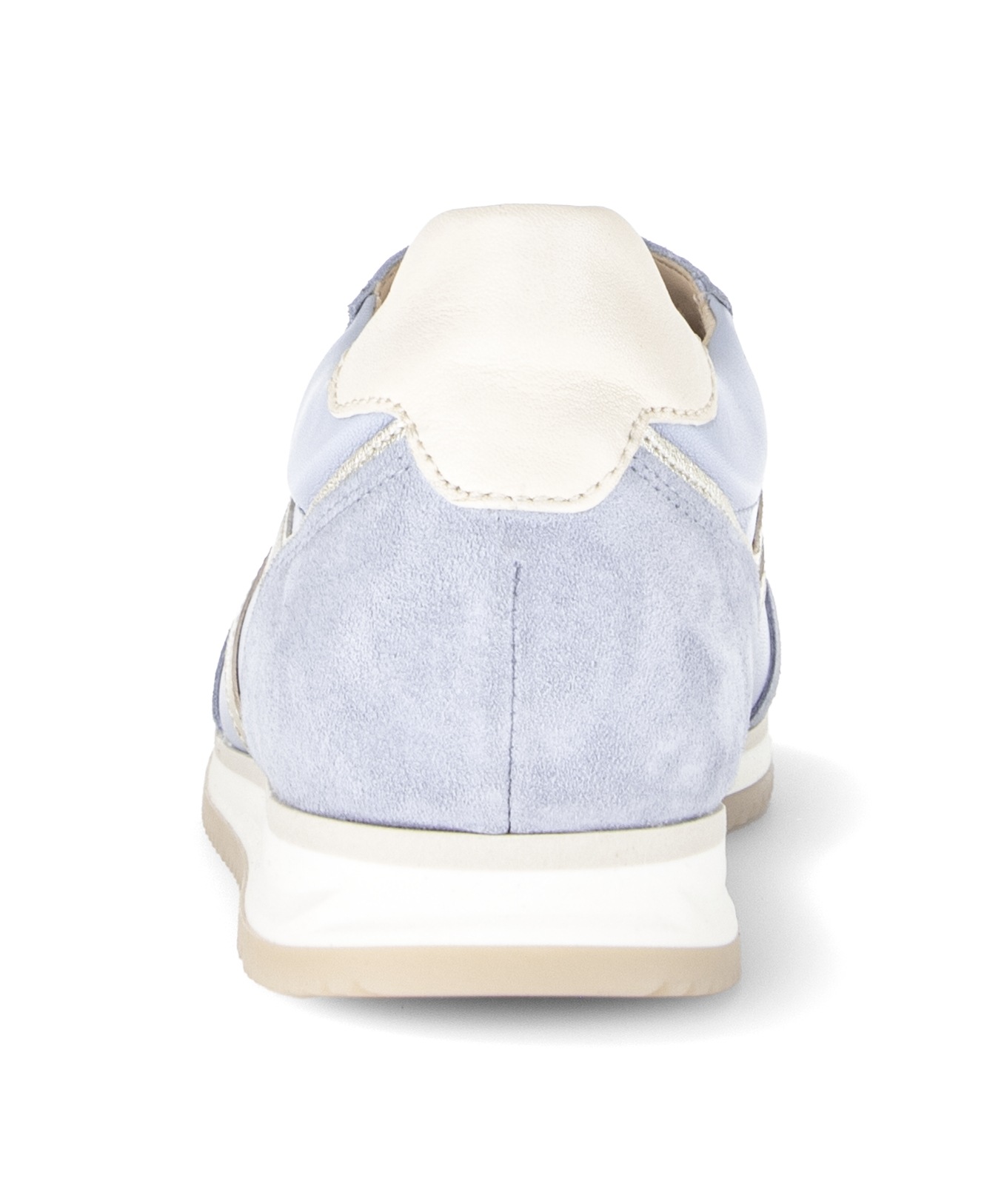 Keilsneaker GABOR, Damen, Gr. 38, blau kombiniert, Textil, Veloursleder, Schuhe, Freizeitschuh, Halbschuh, Schnürer im Retro Style 3