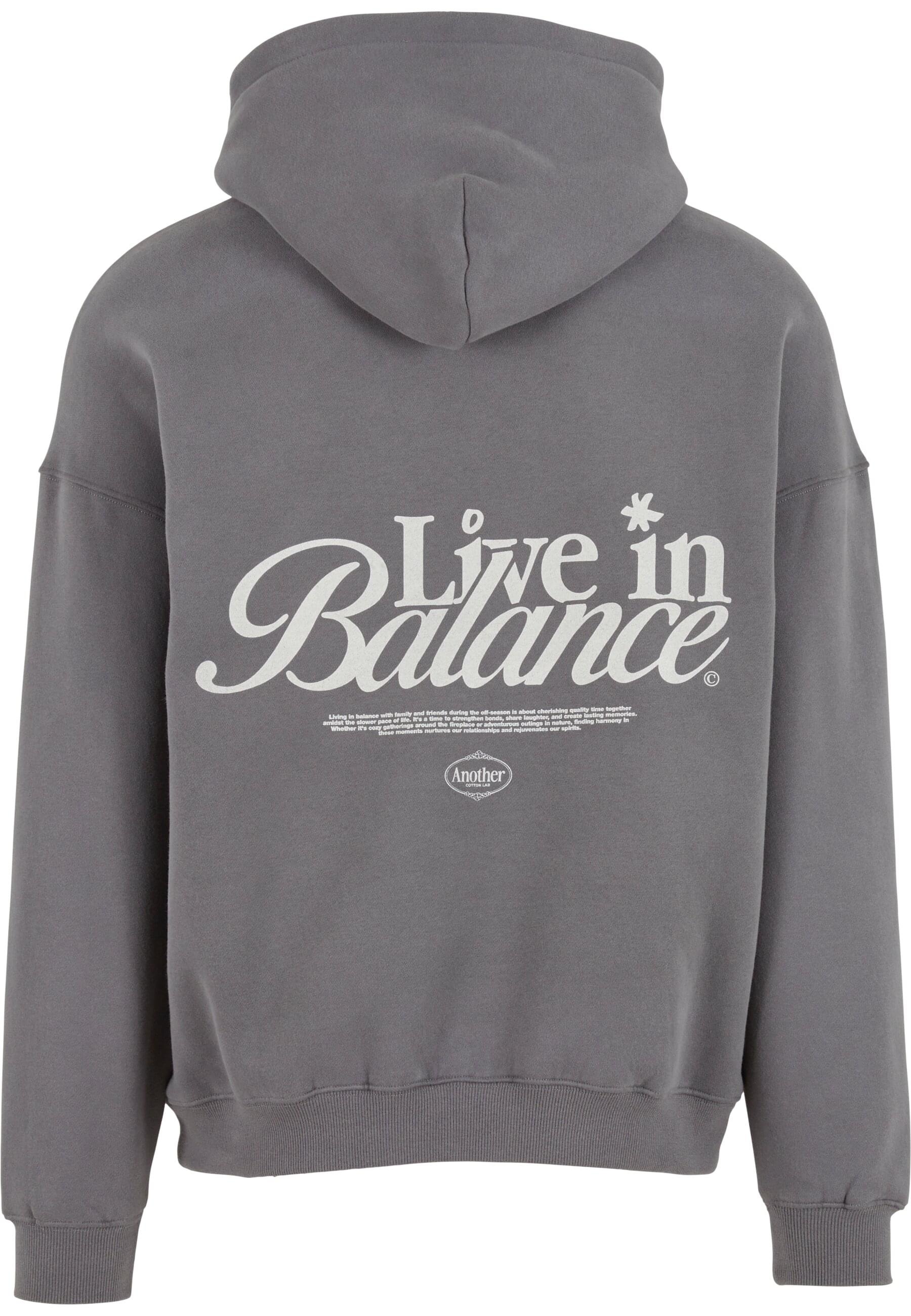 Another Cotton Lab Kapuzensweatshirt »Another Cotton Lab Live in Balance Heavy Oversized Hoodie«, (1 tlg.)