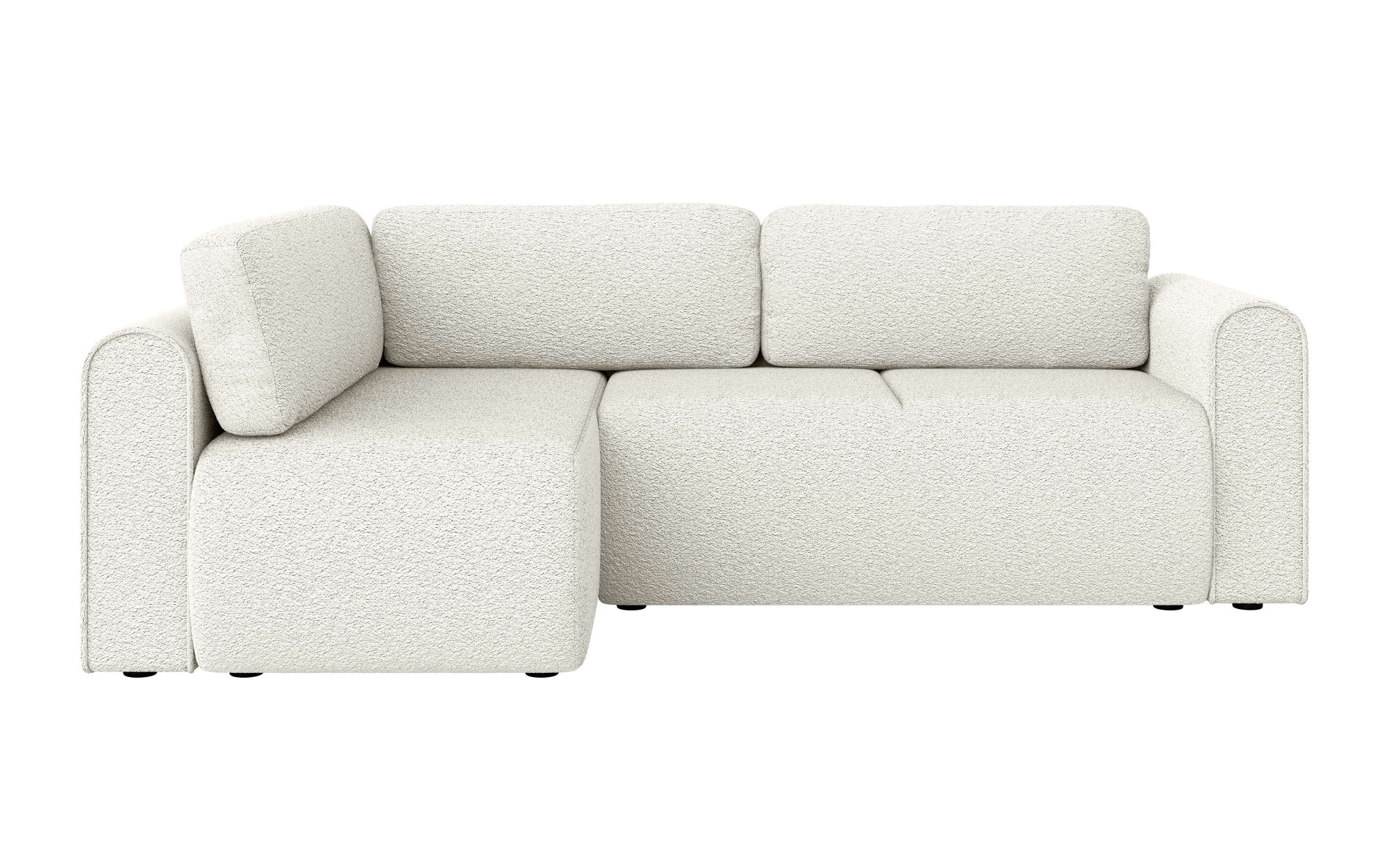 INOSIGN Ecksofa »Zacharia wahlweise Schlafsofa mit Bettkasten, B/T/H 250/166/86 cm«, L-Form mit Wellenunterfederung, Ottomane rechts oder links bestellbar