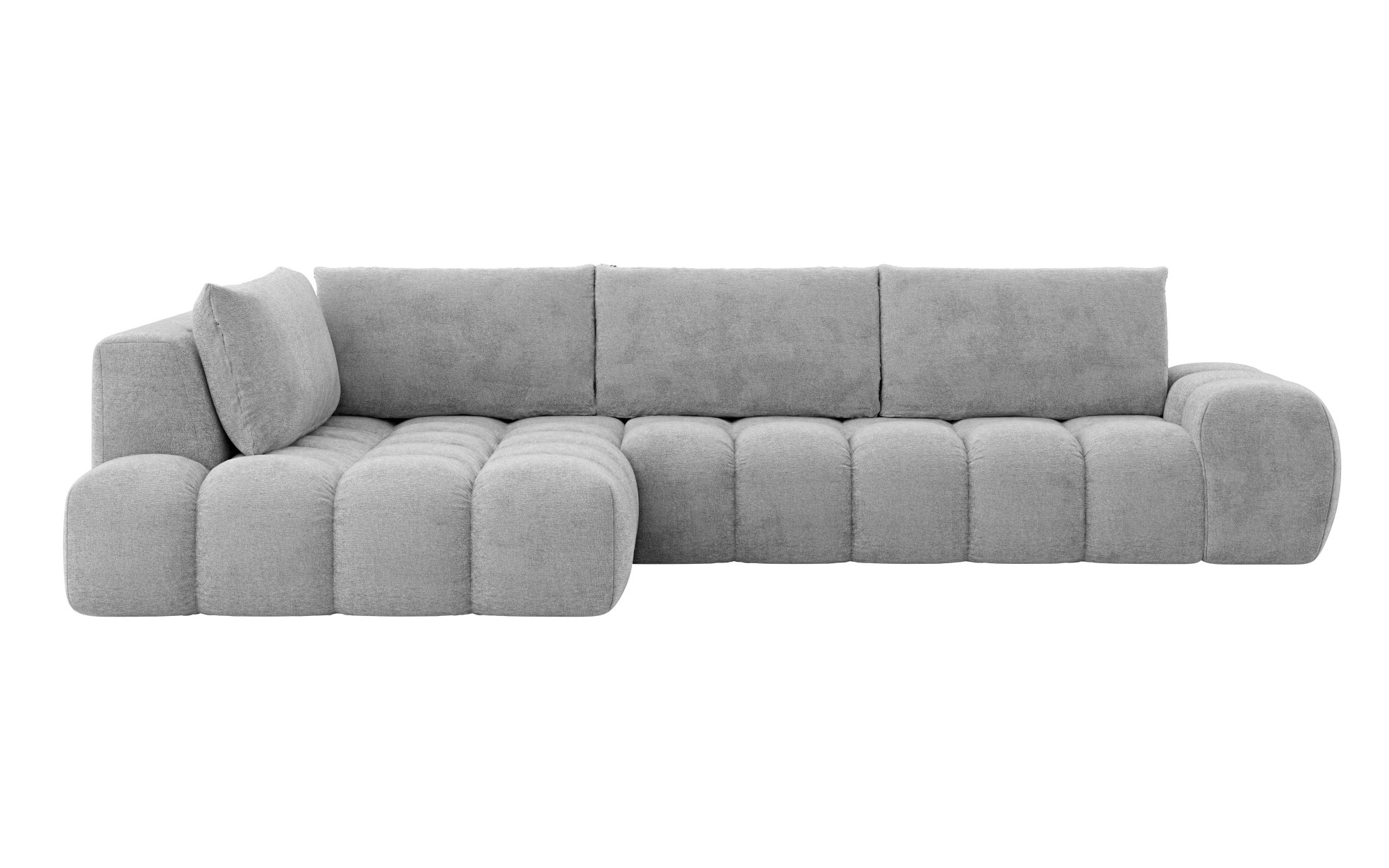 INOSIGN Ecksofa »AZITA klein, L-Form, elegant und bequem Designsofa«, lose Rückenkissen, traumhafte Steppung, Maße B/T/H: 296/176,5/89 cm