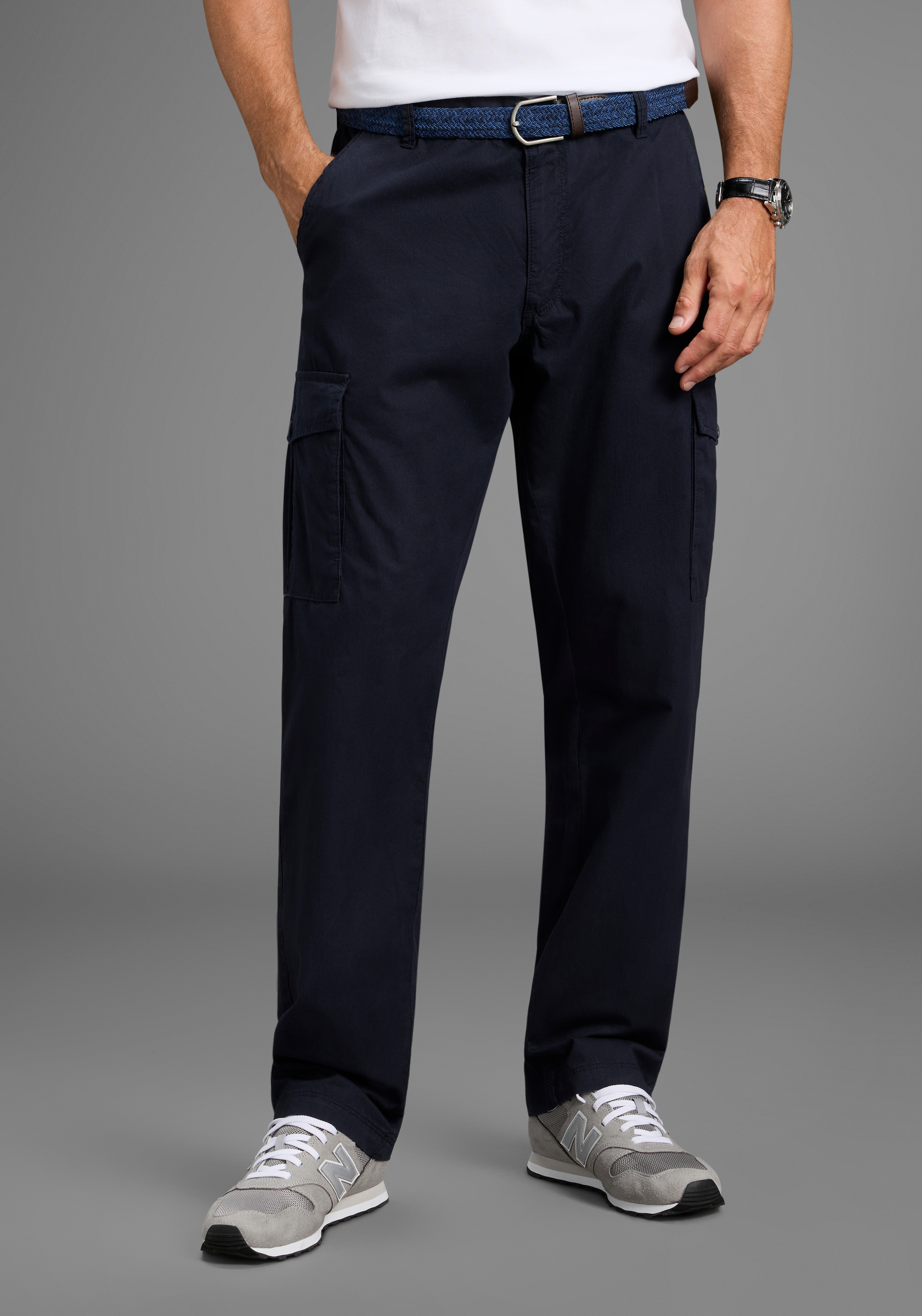 Mans World Cargohose "Cargohose Große Größen inkl. Gürtel" günstig online kaufen