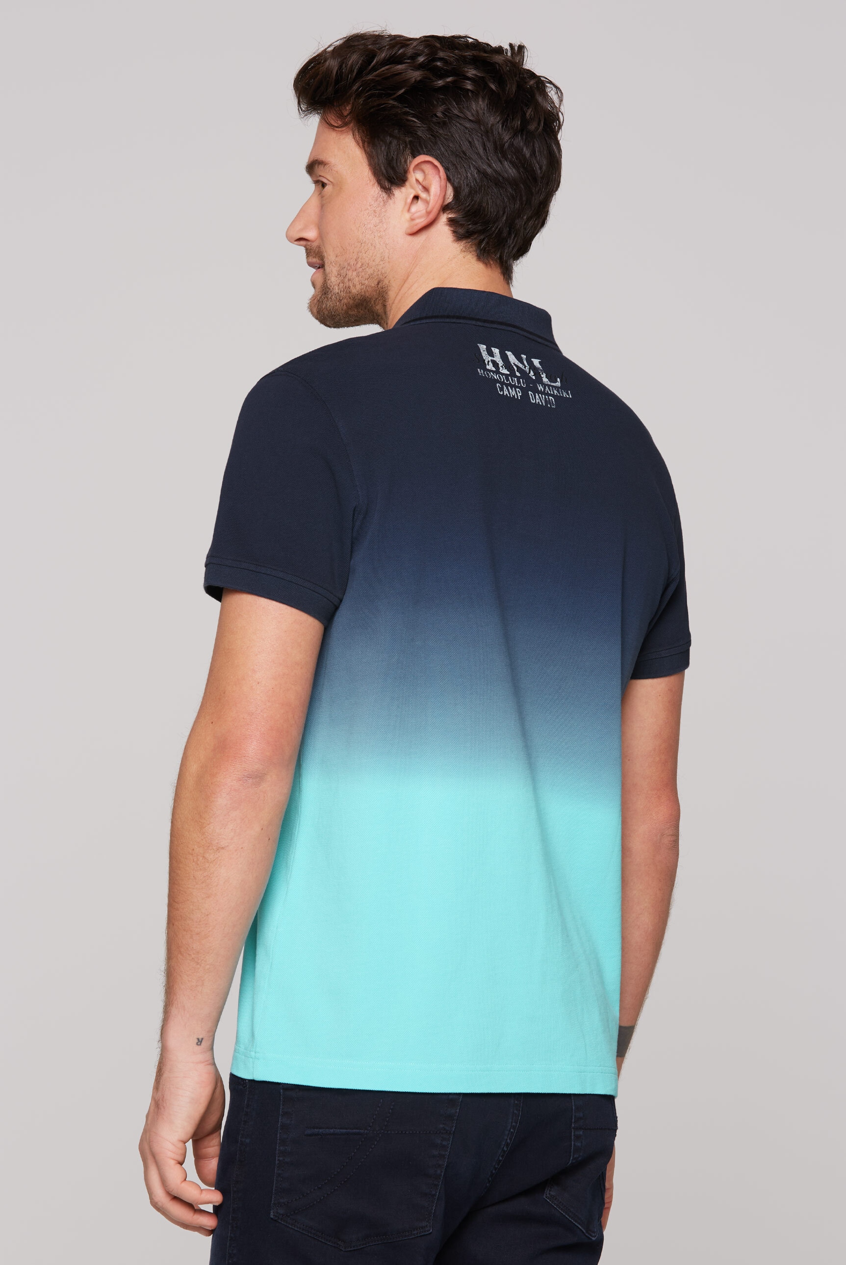 CAMP DAVID Poloshirt, mit Farbverlauf