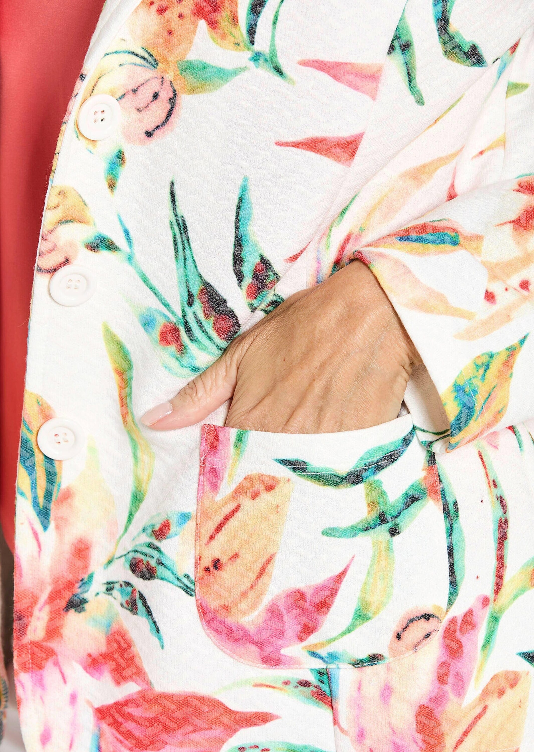 GOLDNER Jackenblazer »Jacquardblazer mit Waffelstruktur« Jaquardware mit Stretch bedruckt