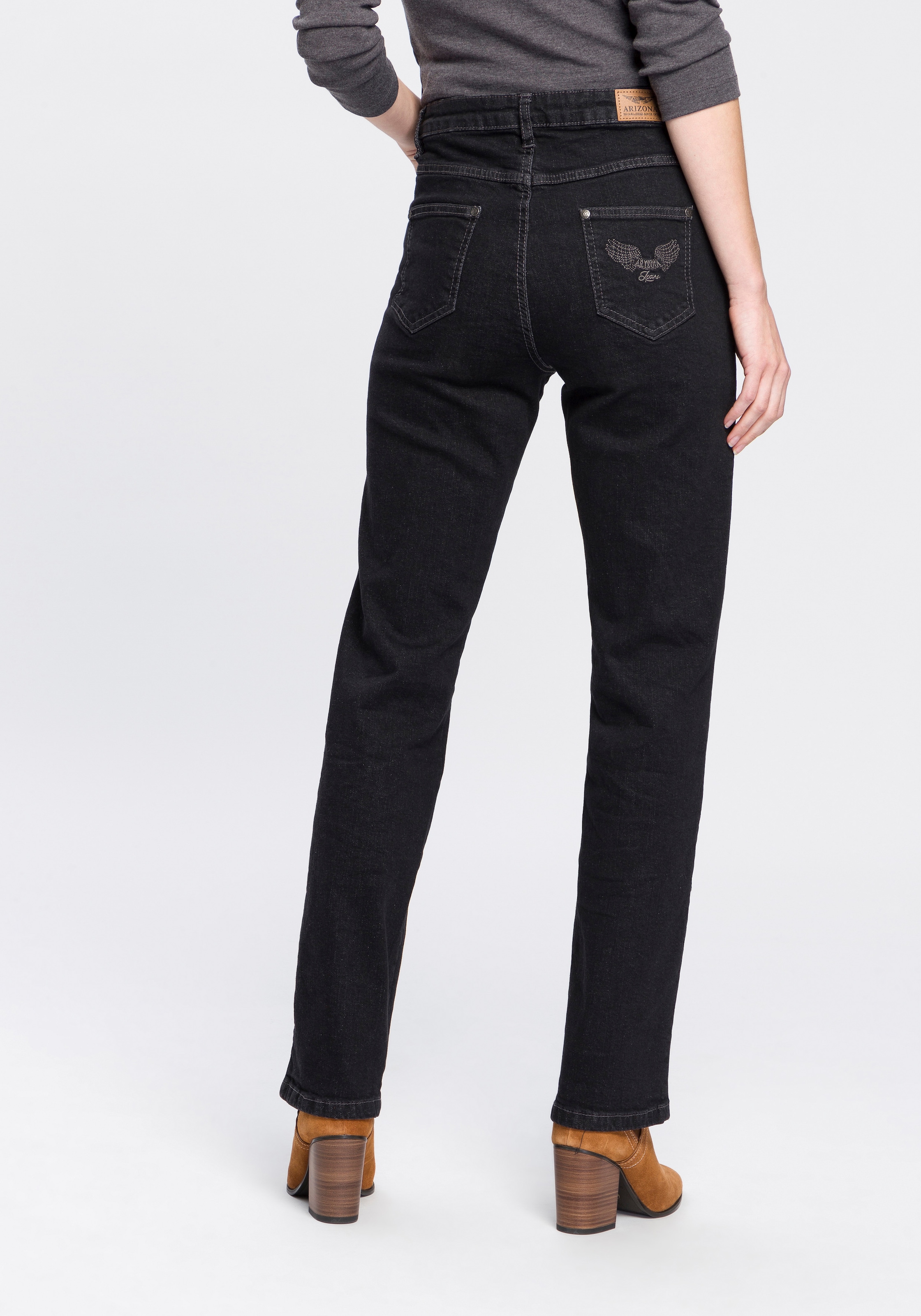 Arizona Gerade Jeans »Comfort-Fit«, High online | BAUR Waist bestellen