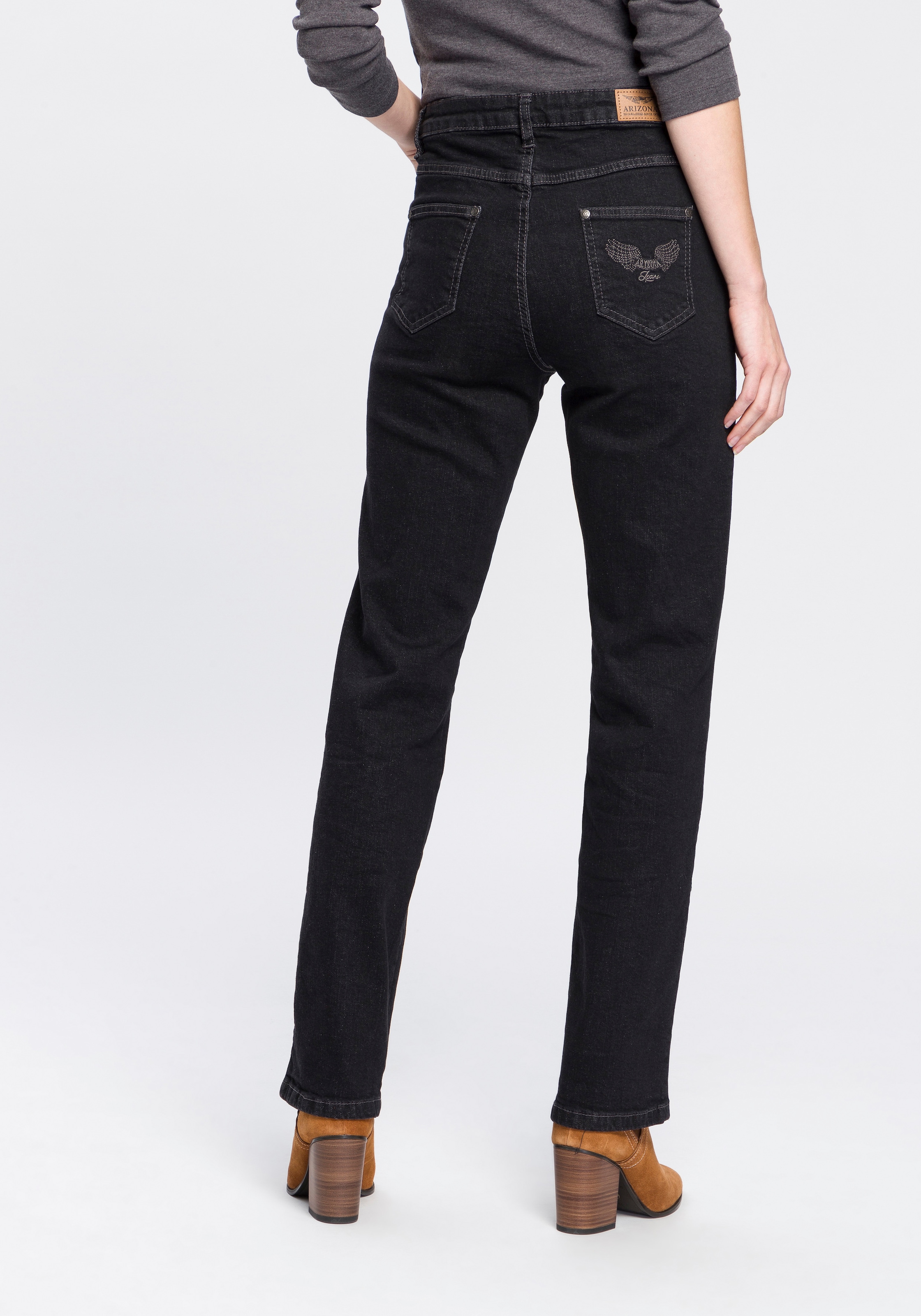 Arizona Gerade Jeans BAUR Waist High »Comfort-Fit«, | bestellen online